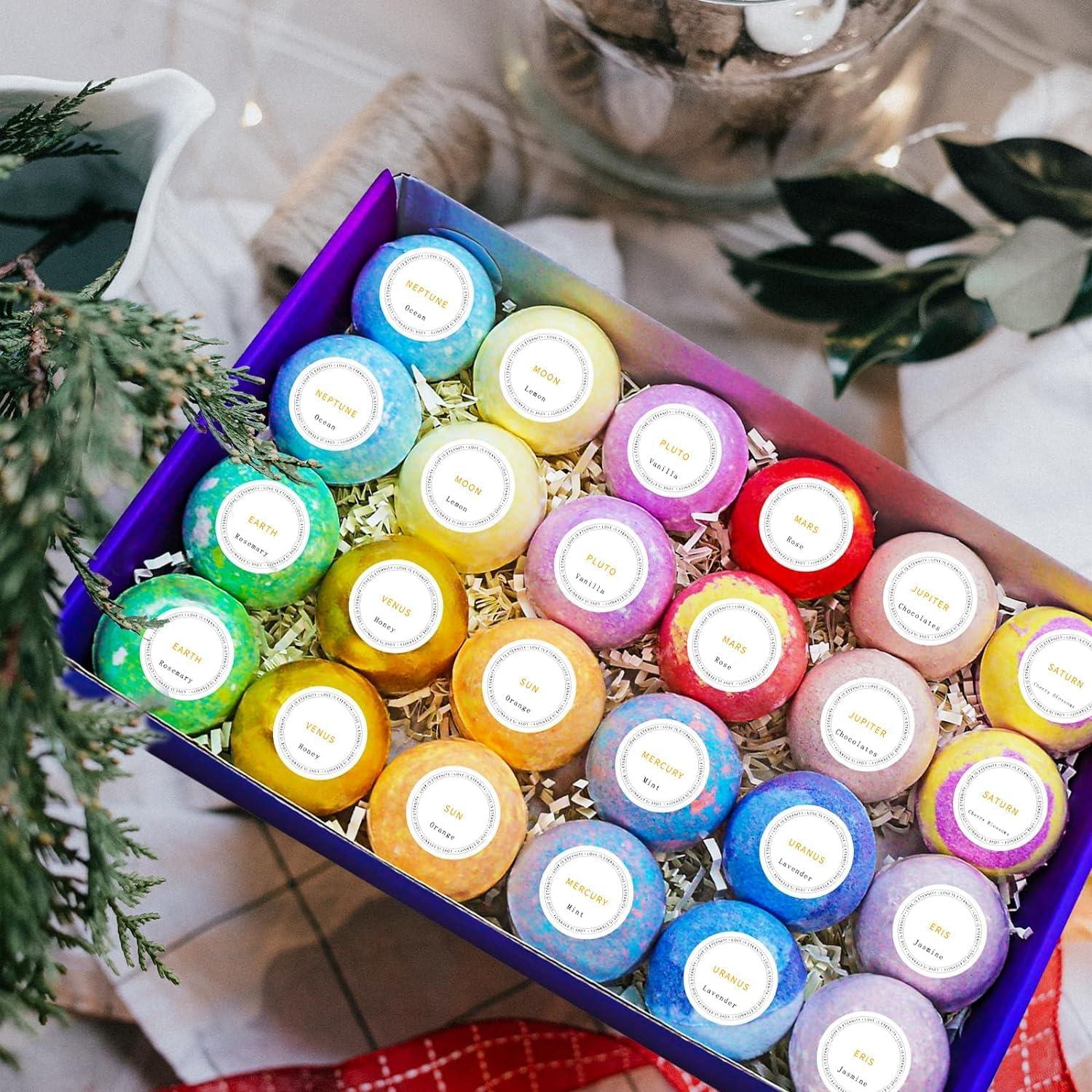 Juego de Bombas de Baño Fafamara - 24 Piezas Naturales