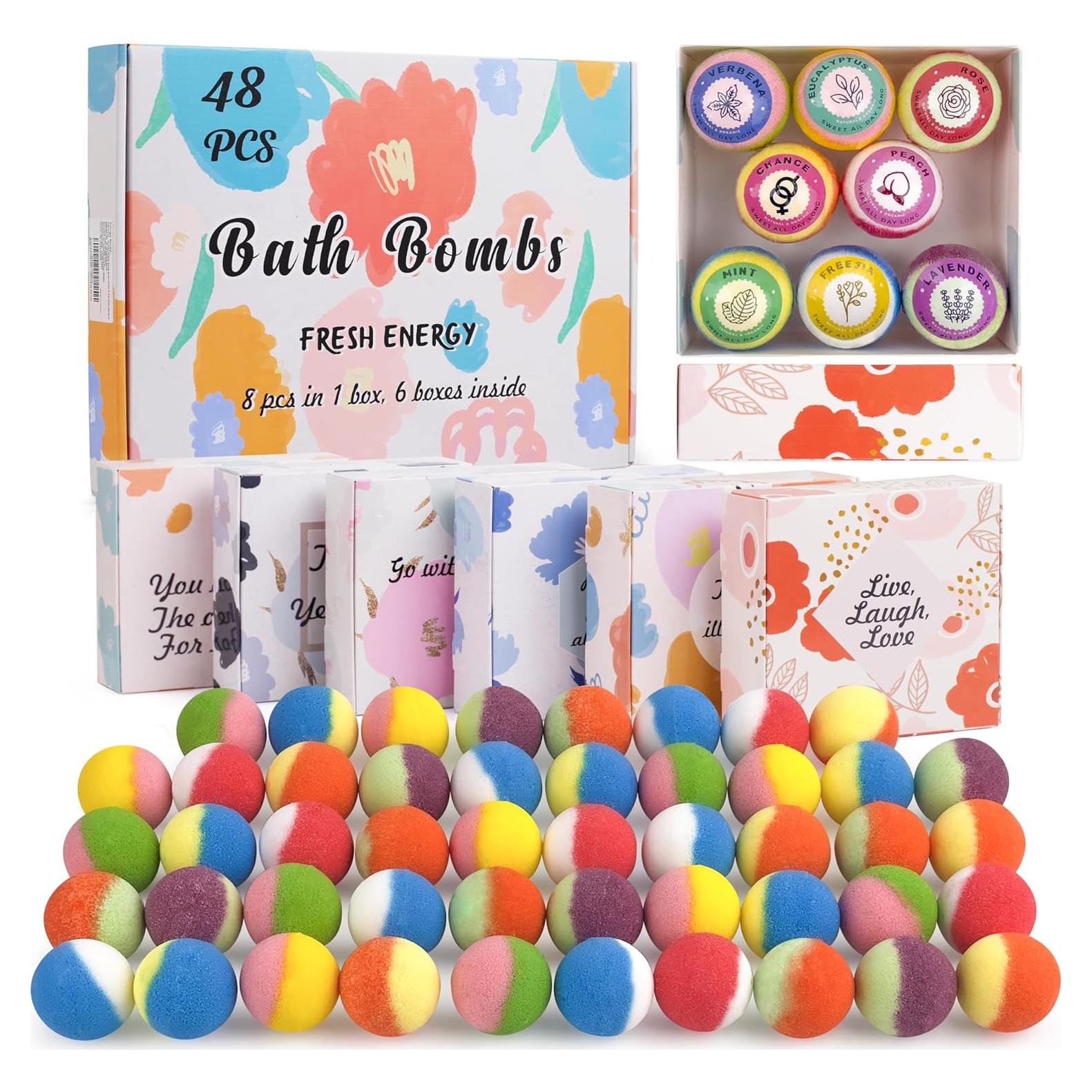 Set de 48 Bombas de Baño Orgánicas Kainga Recka - Relajación