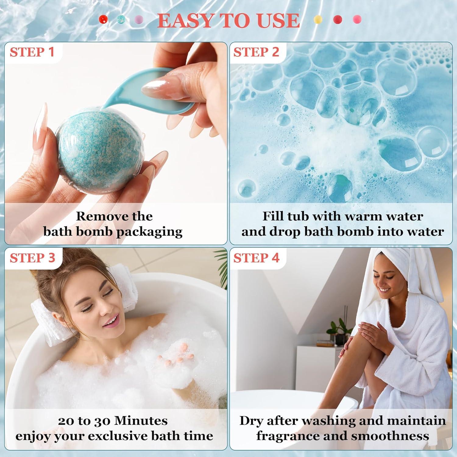 Juego de 50 Bombas de Baño Espumosas IvyWorkshop - Aromas Naturales