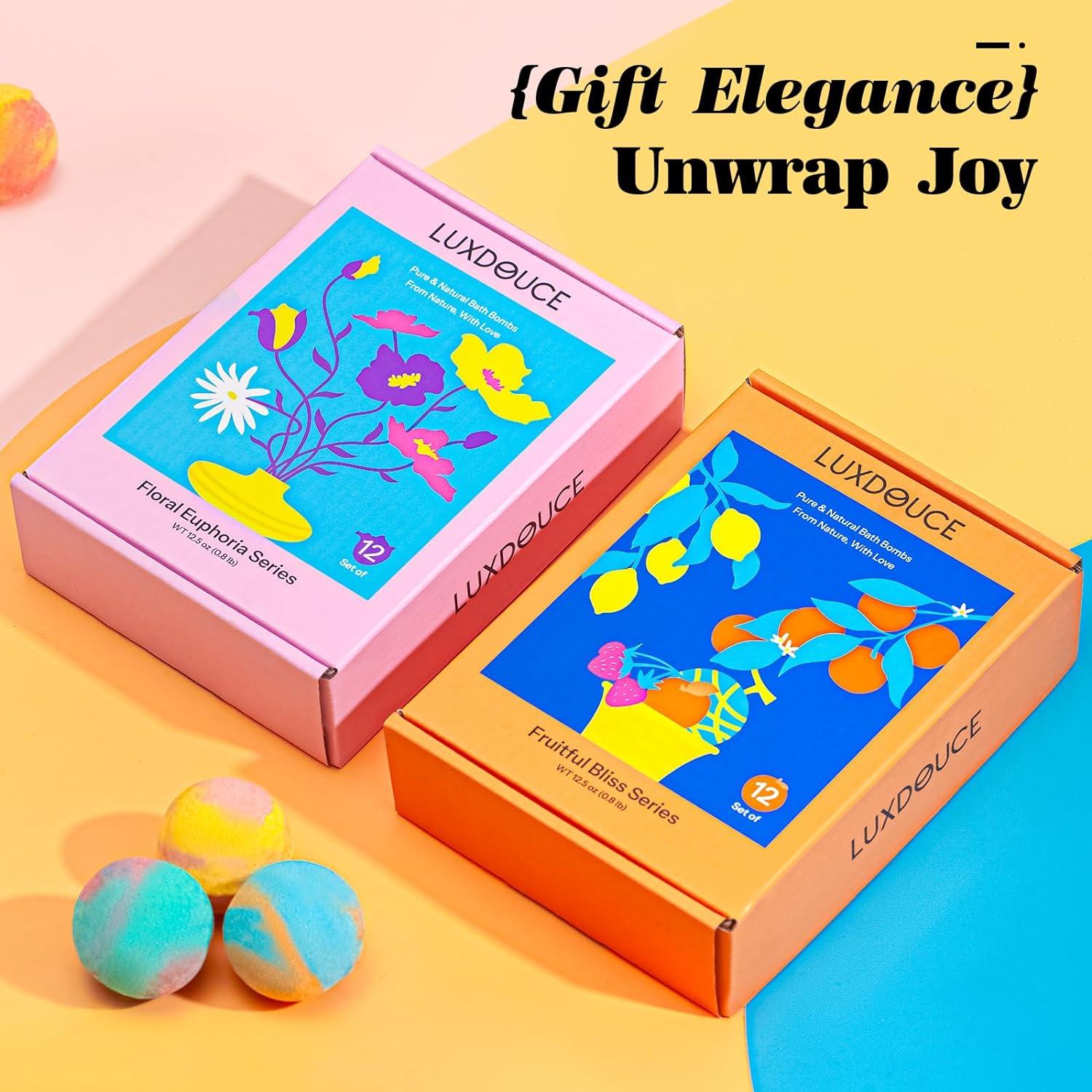 Juego de Bombas de Baño LUXDOUCE - 24 Aromas Naturales