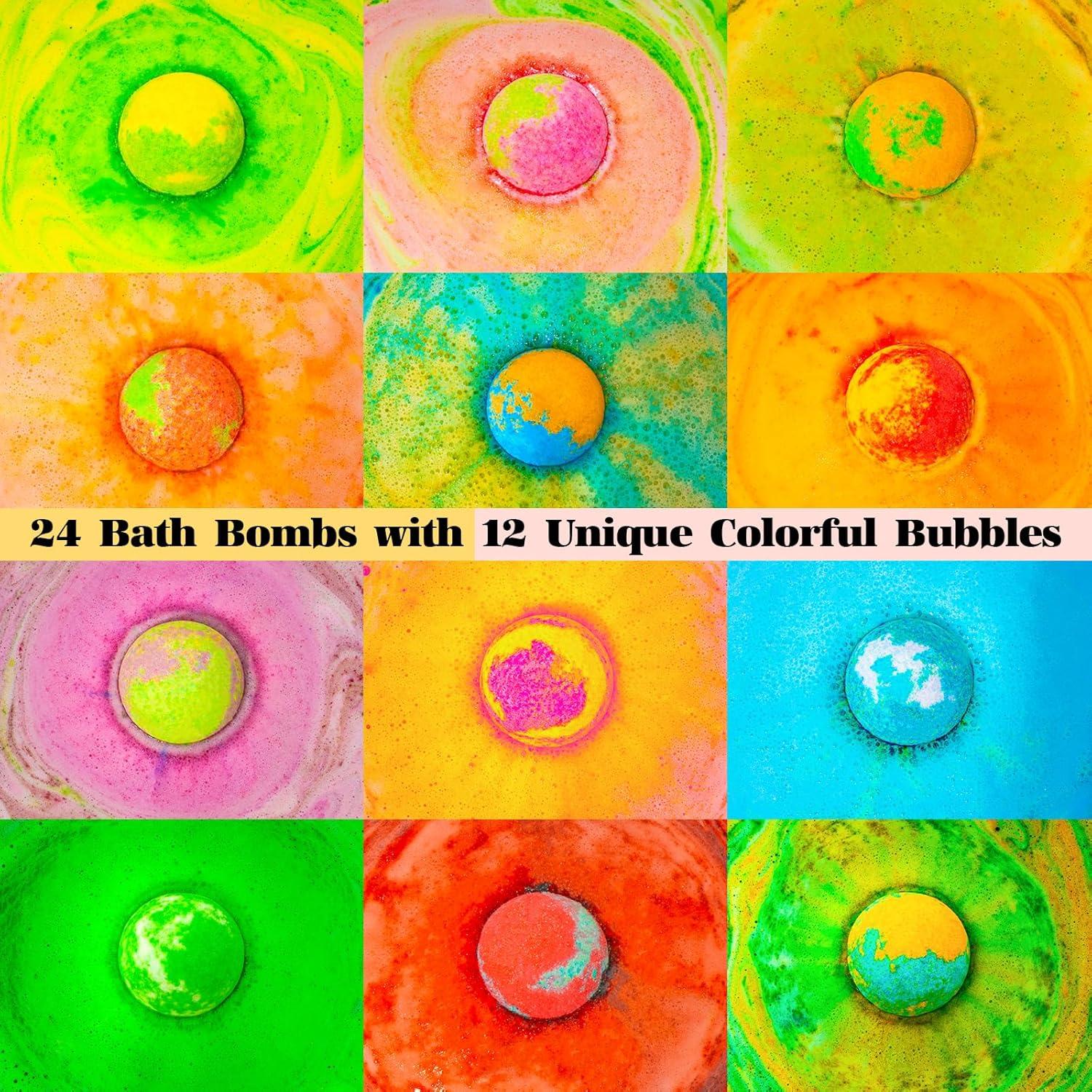 Juego de Bombas de Baño LUXDOUCE - 24 Aromas Naturales