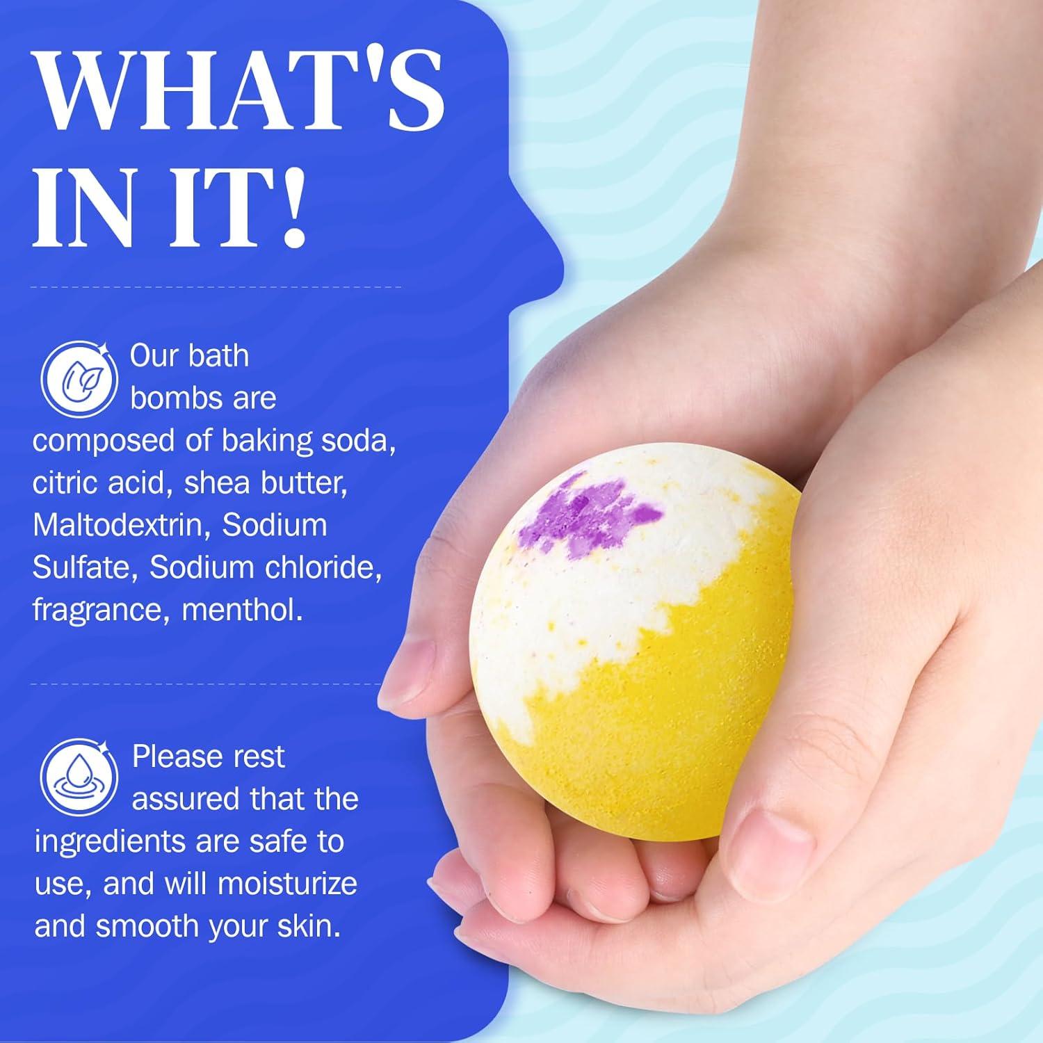 Juego de Bombas de Baño BlissfulOasis 24 Piezas 6 Aromas