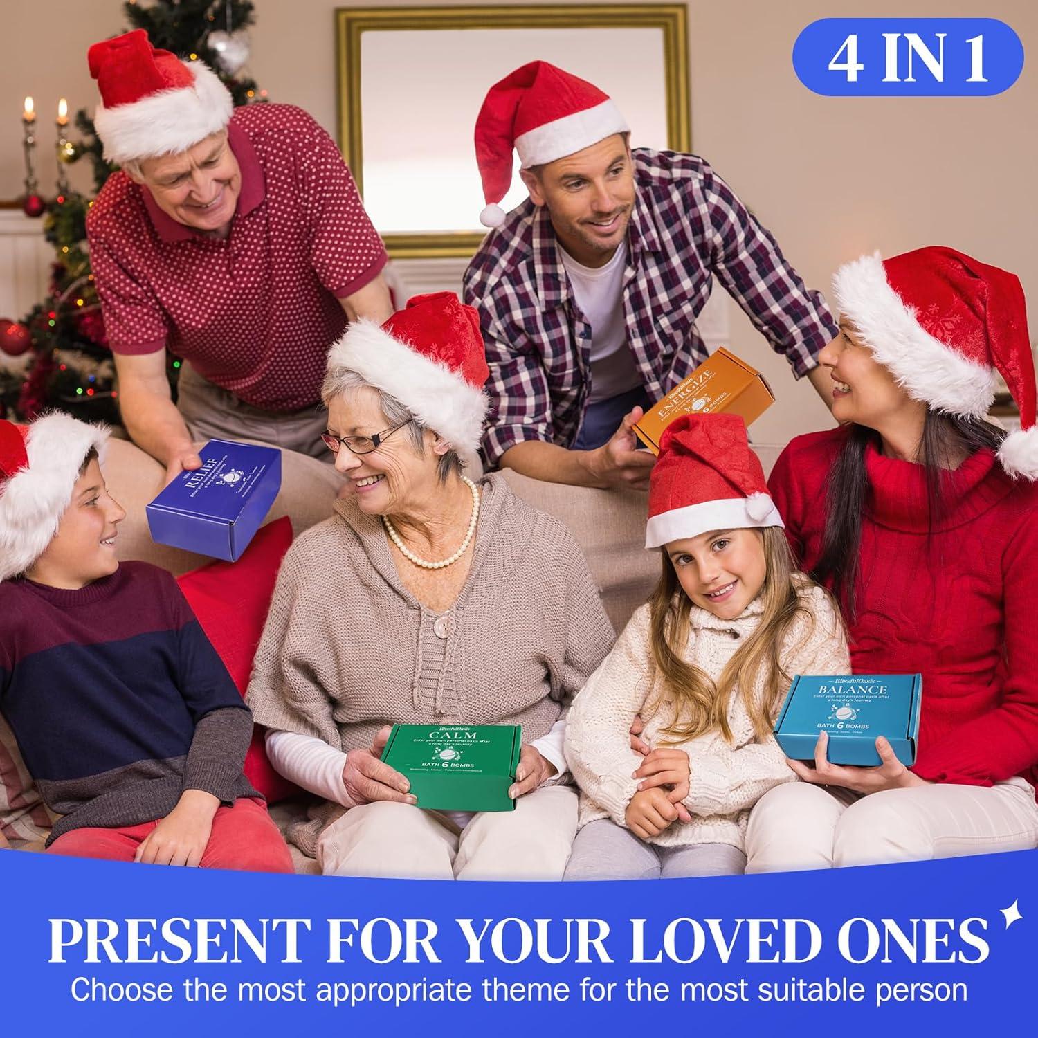 Juego de Bombas de Baño BlissfulOasis 24 Piezas 6 Aromas