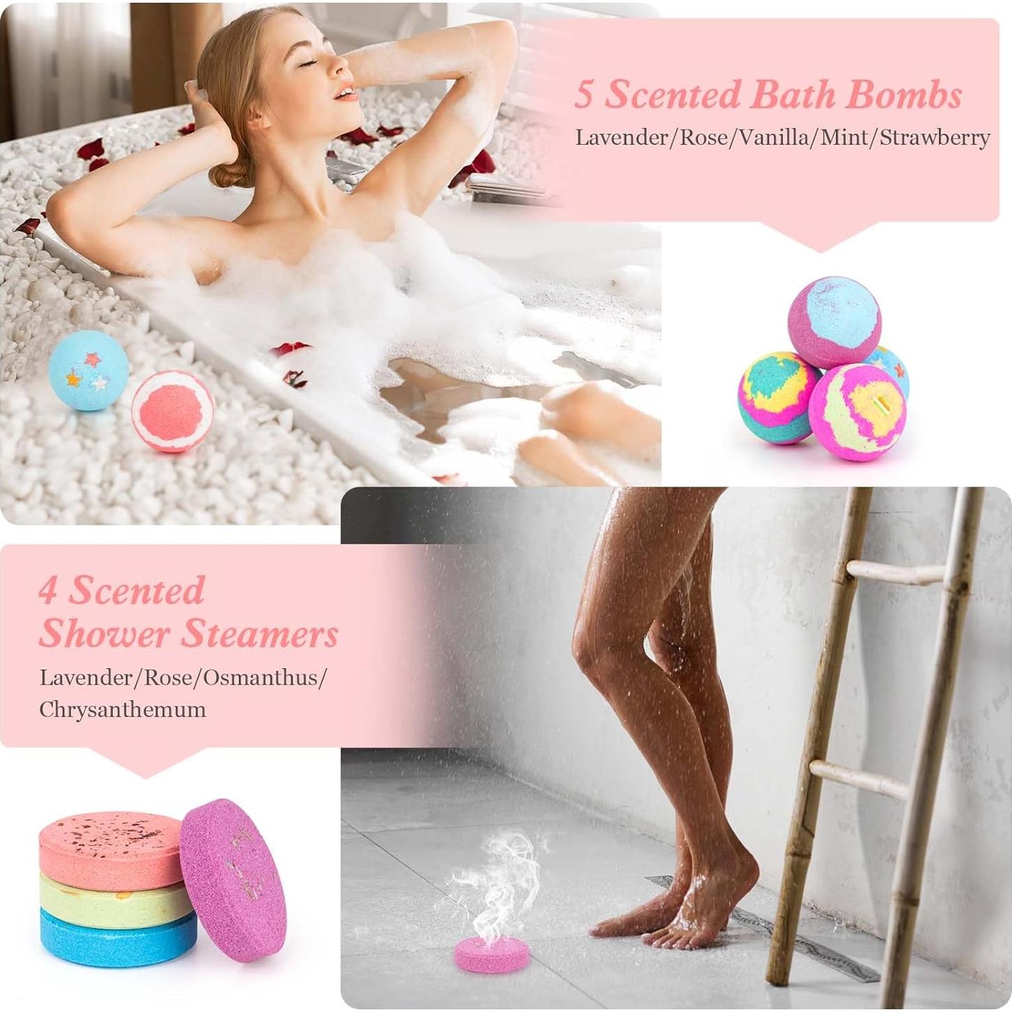 Set de Bombas de Baño y Spa YUEONEWIN - Regalo para Mujeres