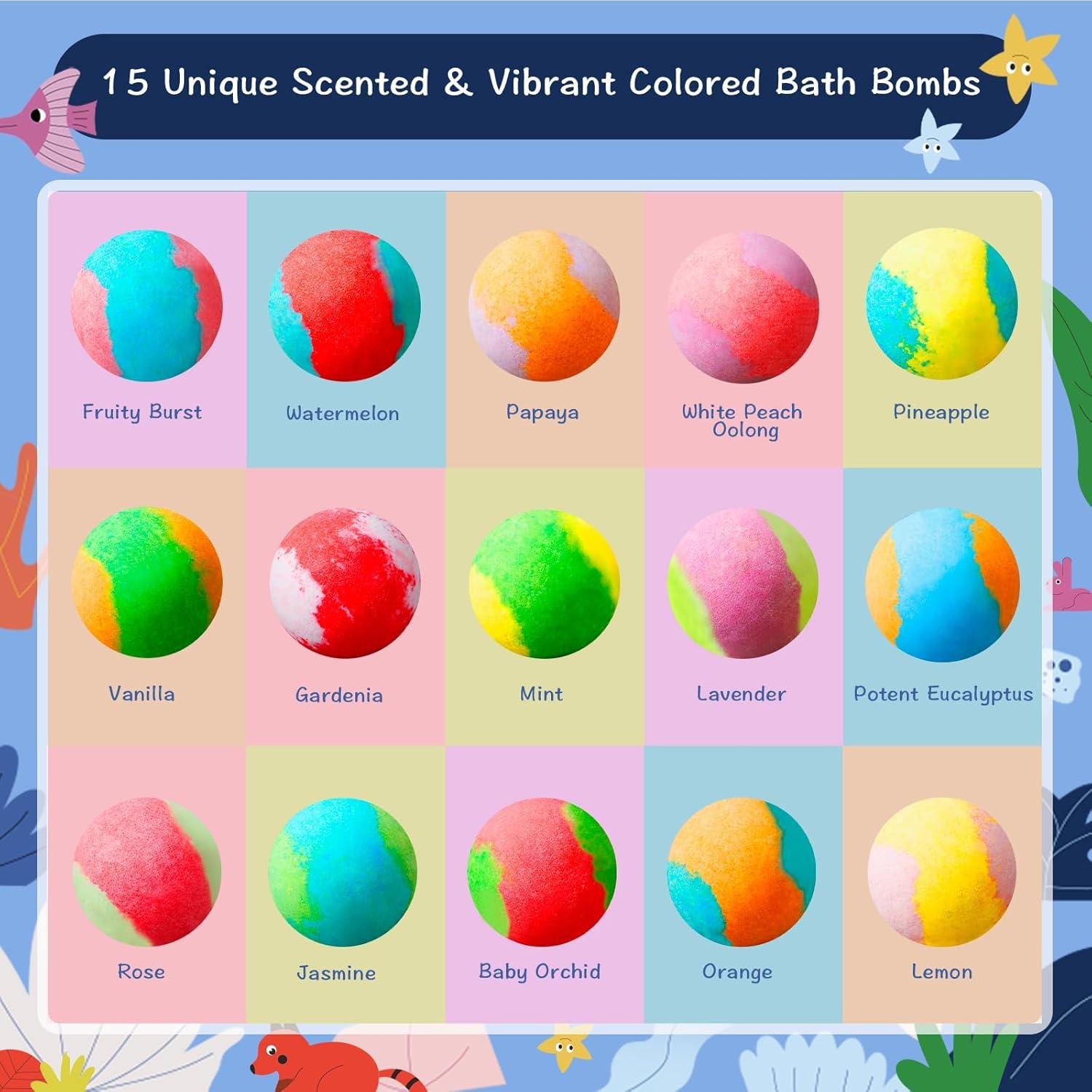 30 Bombas de Baño BloomFizzy con Juguetes Sorpresa para Niños