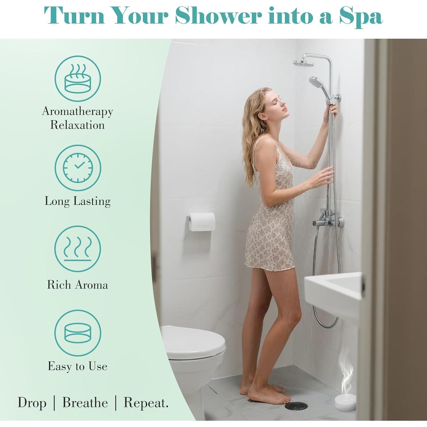 Bombas de Ducha Aromaterapia W&E Choice Eucalipto y Menta 18 Pzas