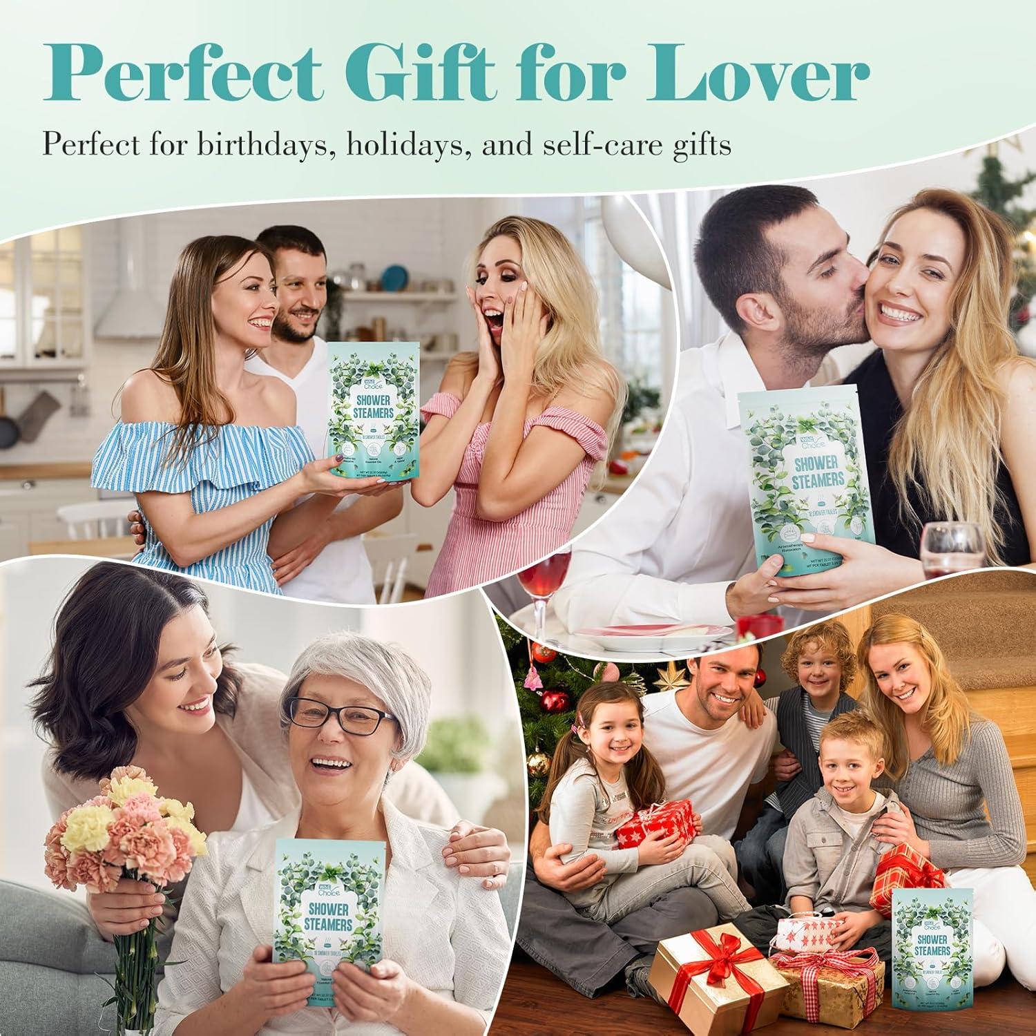 Bombas de Ducha Aromaterapia W&E Choice Eucalipto y Menta 18 Pzas