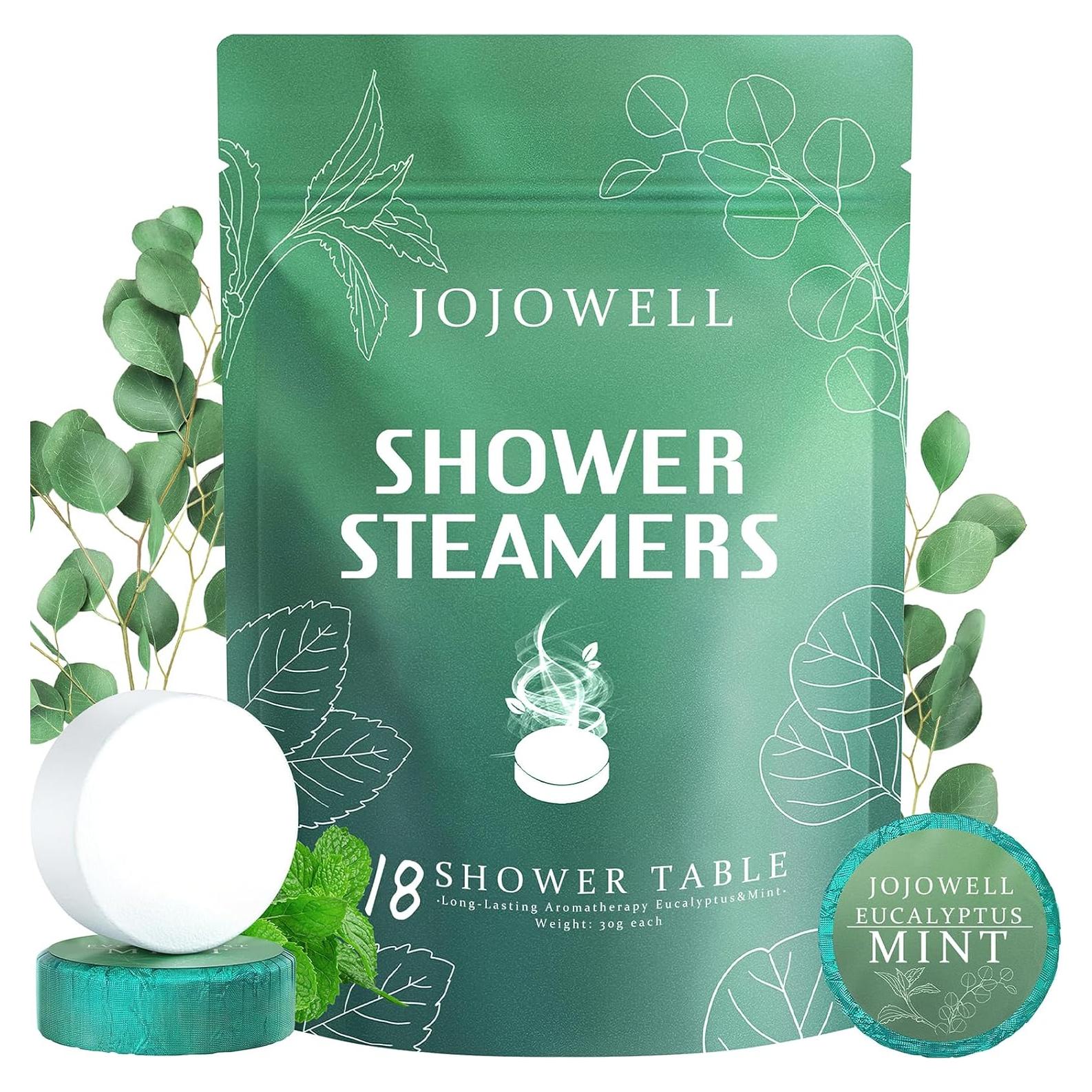 Bombas de Vapor para Ducha JoJowell - 18 Piezas Eucalipto y Menta