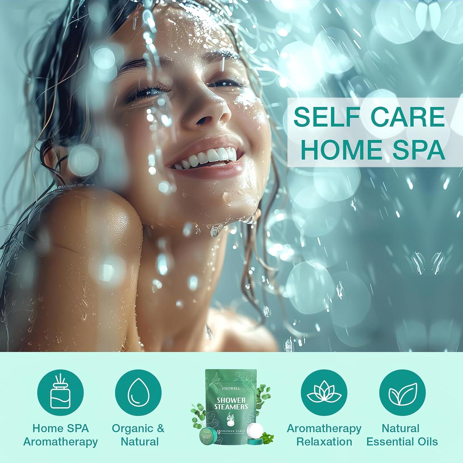 Bombas de Vapor para Ducha JoJowell - 18 Piezas Eucalipto y Menta