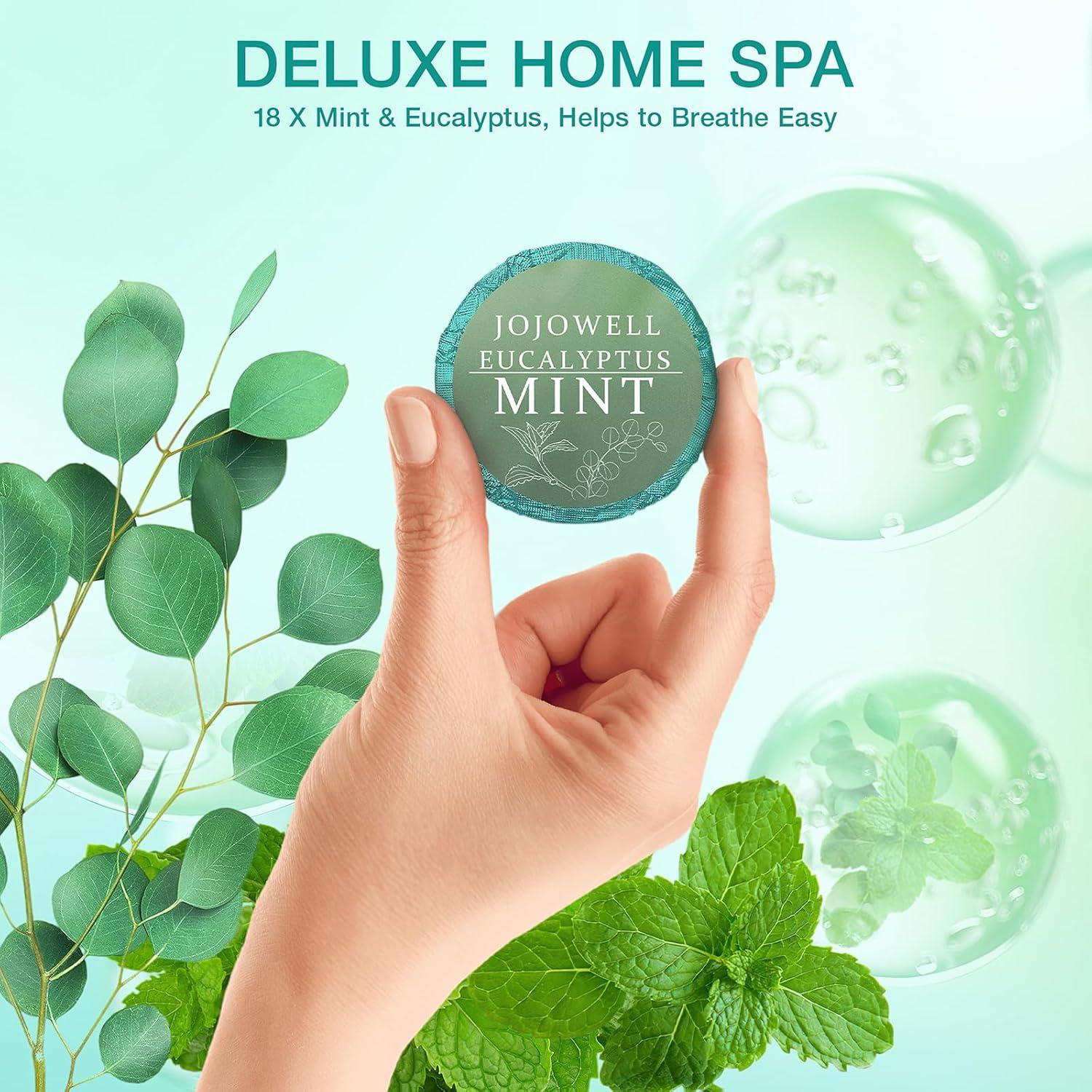 Bombas de Vapor para Ducha JoJowell - 18 Piezas Eucalipto y Menta