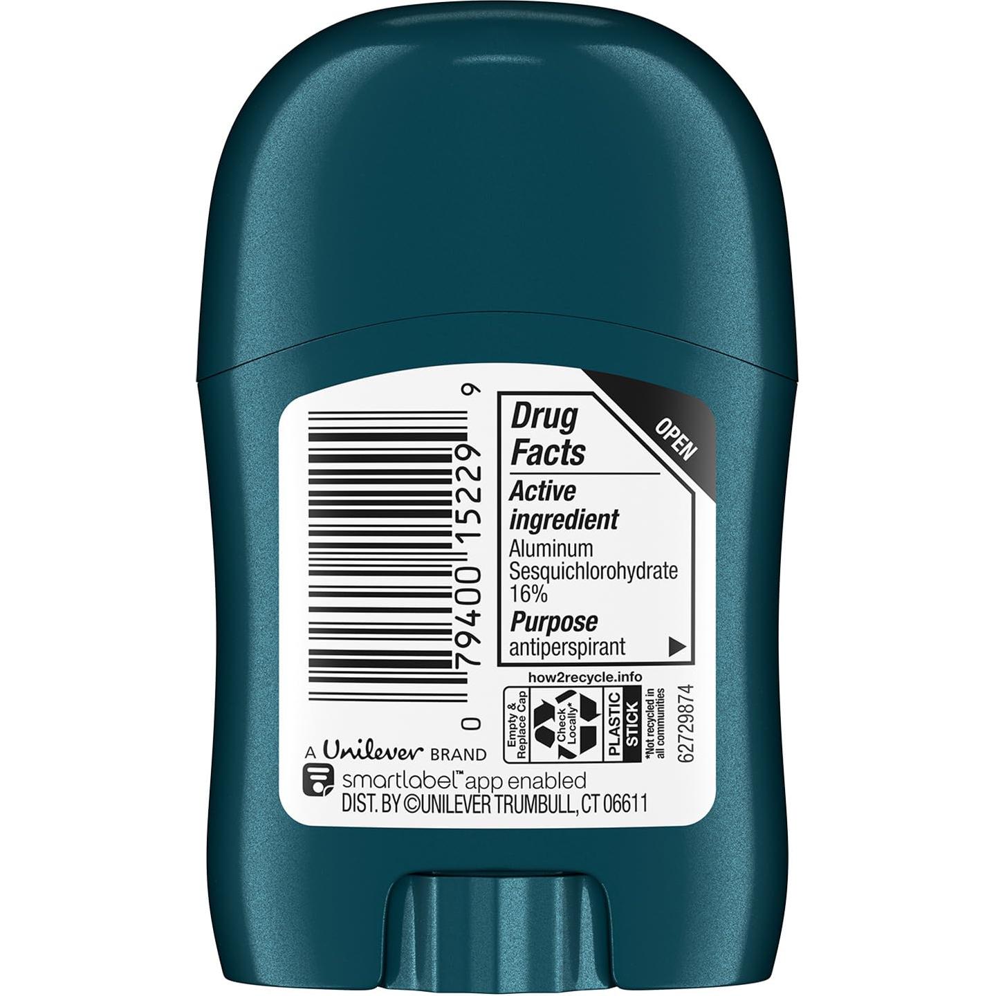 Desodorante de viaje Degree para hombres 3-Pack 72H 14g cada uno