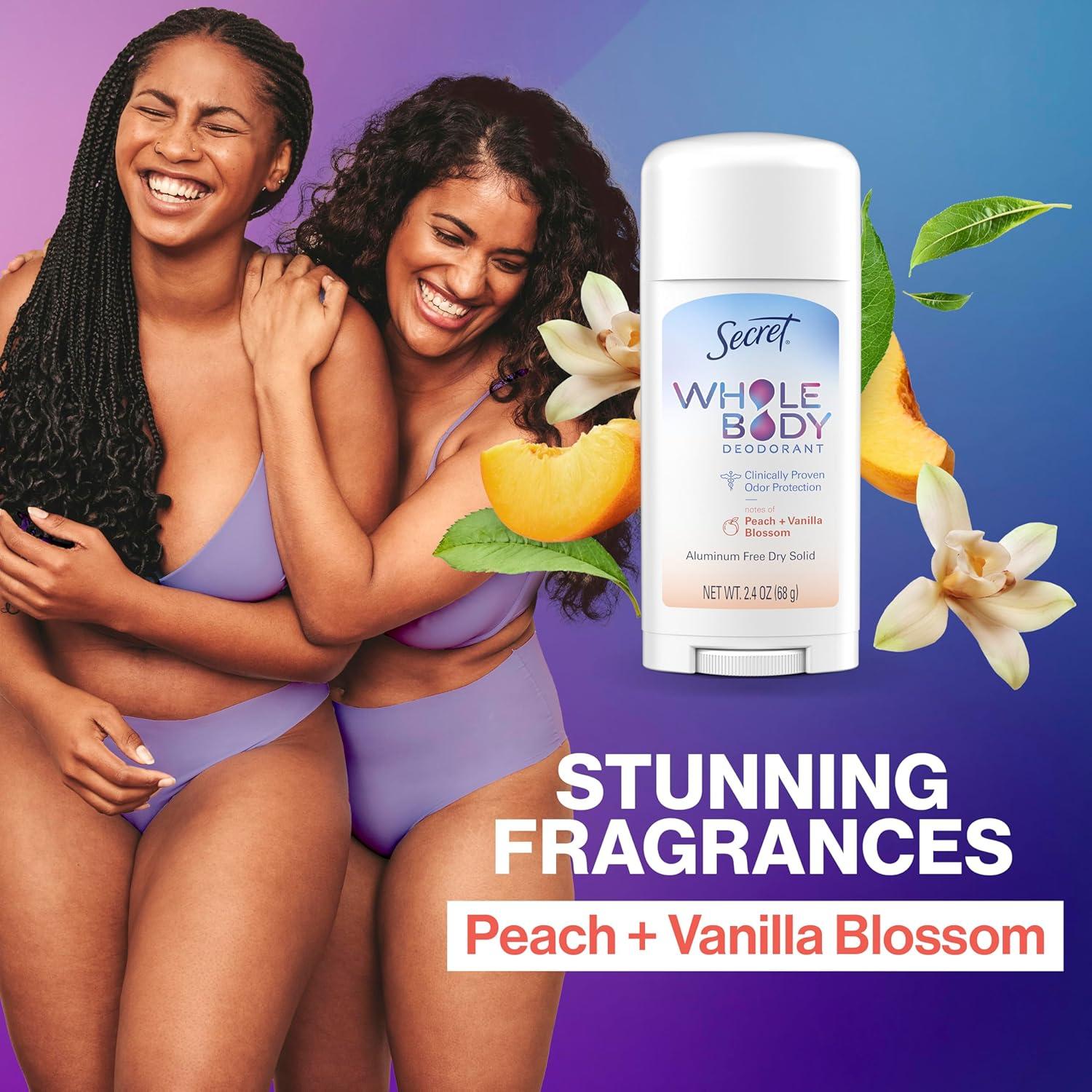 Desodorante Corporal Completo Secret 14g Sin Aluminio Durazno