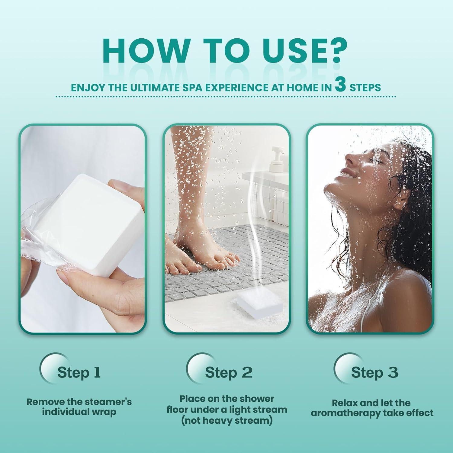 Bombas de Ducha Aromaterapia LIUCED Eucalipto y Menta 14 Pzas