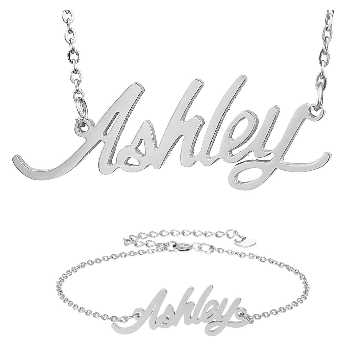 Conjunto Collar y Pulsera Personalizados HUAN XUN Plata