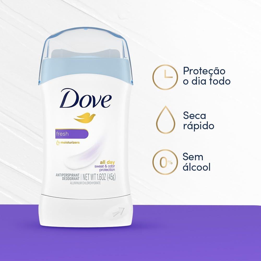 Desodorante Sólido Invisible Dove Fresco 45 g