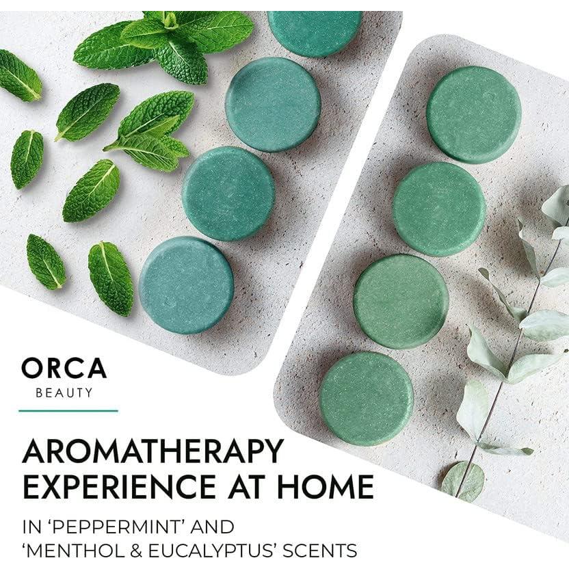Bombas de Ducha Aromaterapia Orca Beauty 8PC Menta Eucalipto