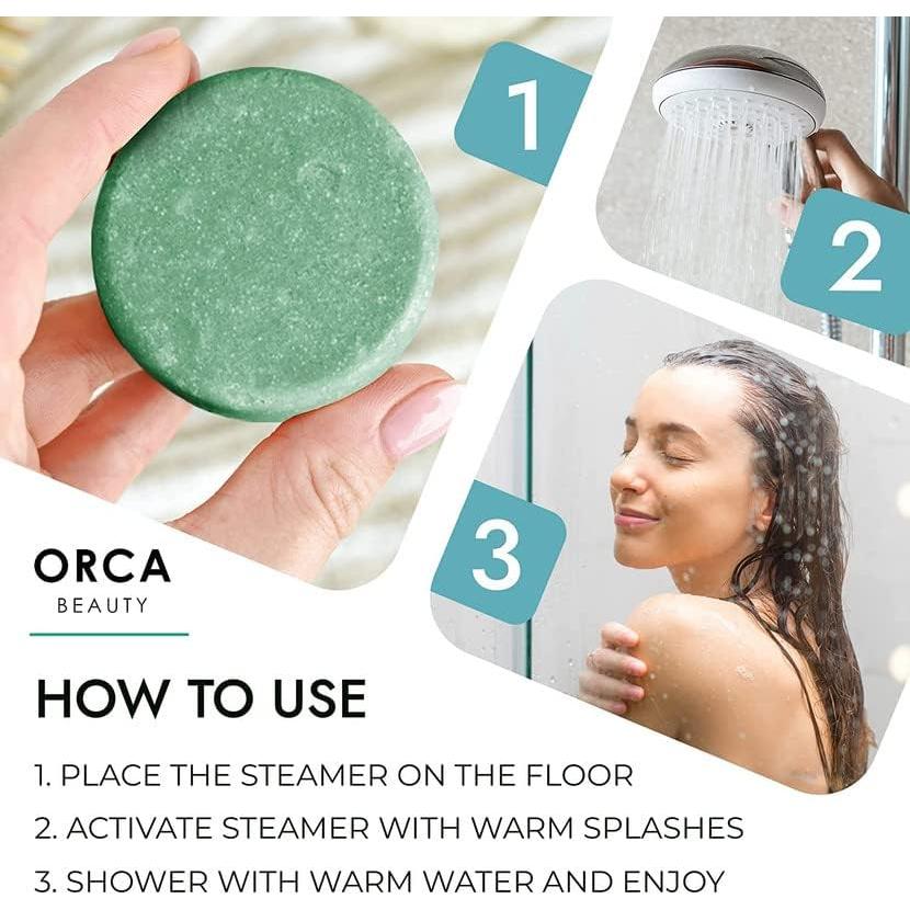 Bombas de Ducha Aromaterapia Orca Beauty 8PC Menta Eucalipto