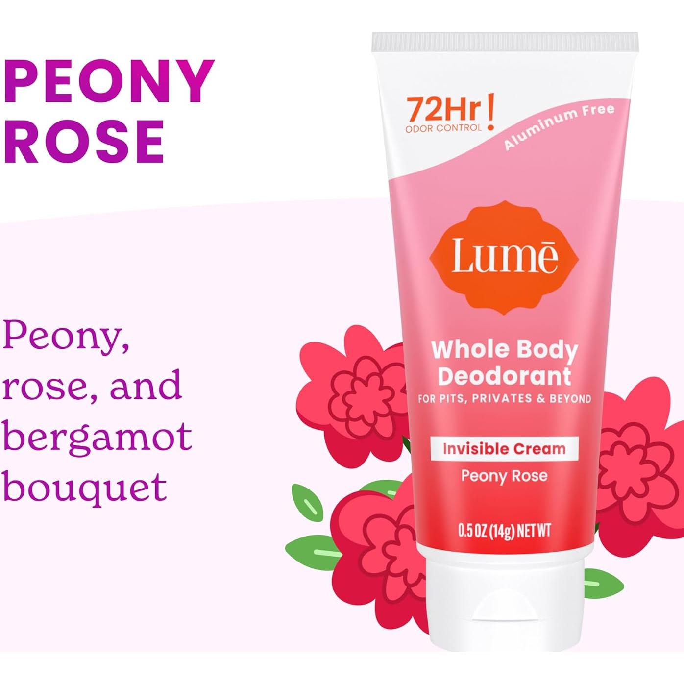 Desodorante Corporal Lume Rosa Peonía - 14.17g - Control 72h