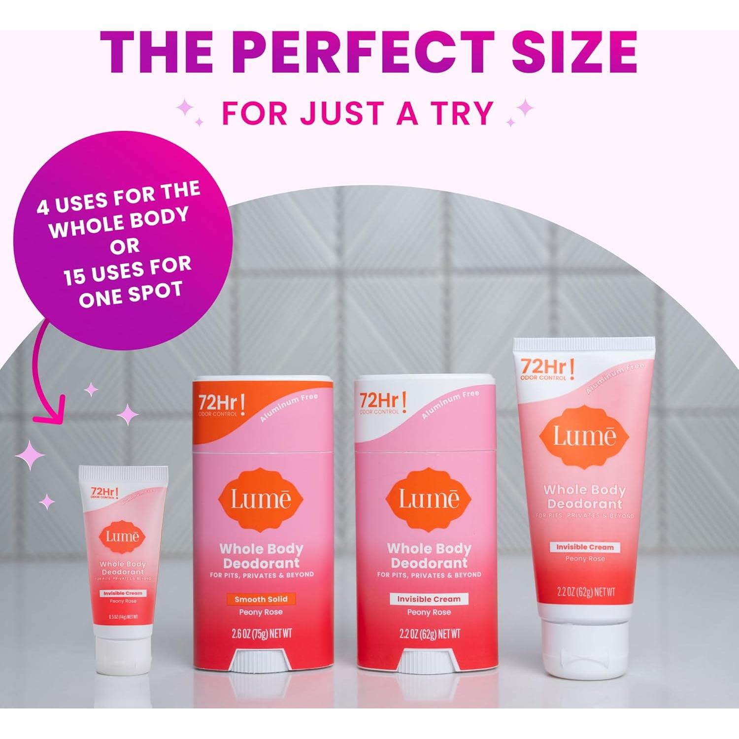 Desodorante Corporal Lume Rosa Peonía - 14.17g - Control 72h