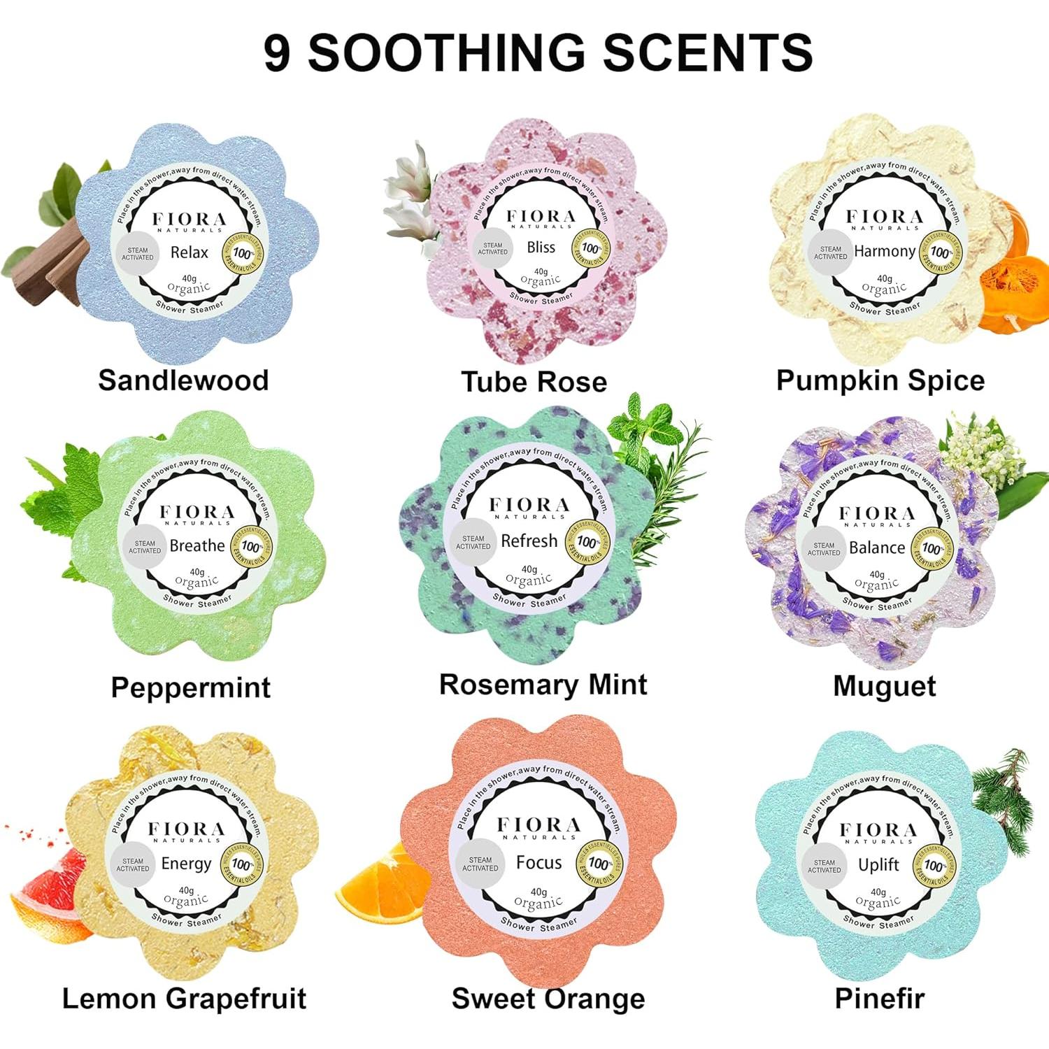 Set de 18 Bombas de Ducha Aromaterapia Mineral Me