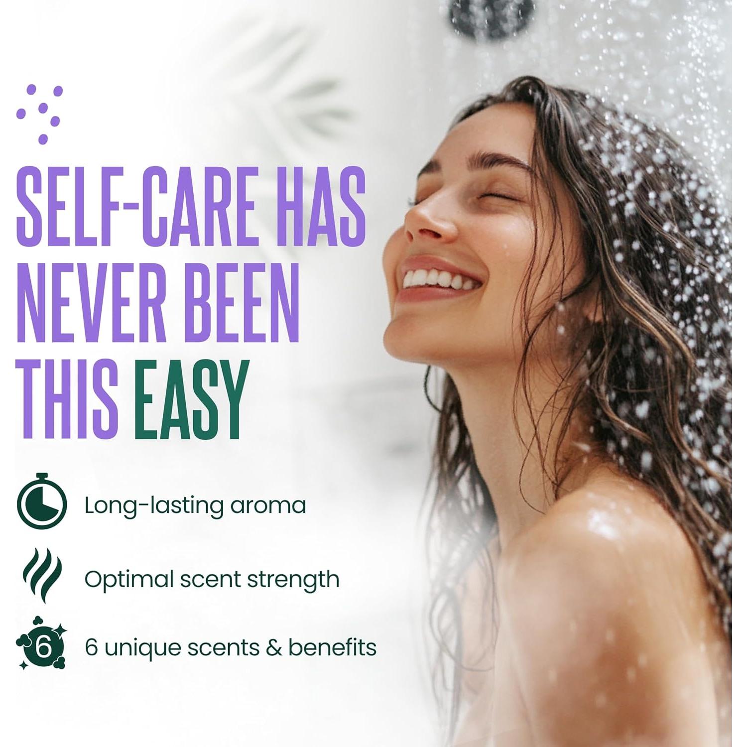 Bombas de Ducha Aromaterapia Cleverfy - 12 Tabletas Relajantes