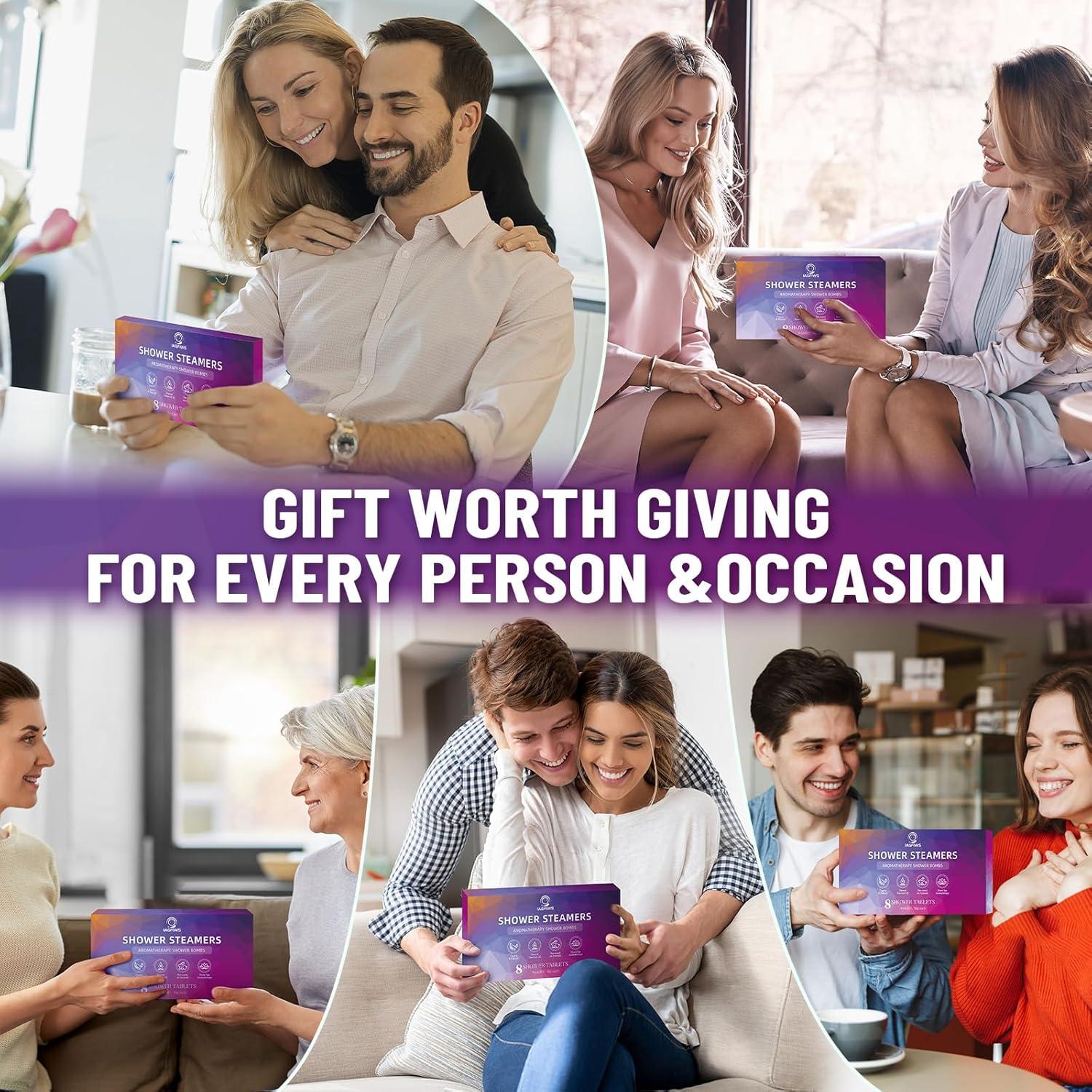 Bombas de Ducha Aromaterapia IAGFIWS 8 Piezas Aceites Esenciales