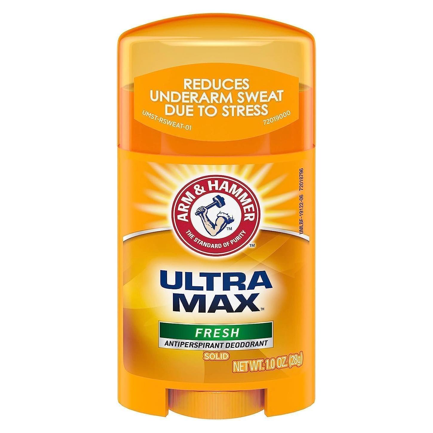 Desodorante Antitranspirante Arm & Hammer Ultra Max 28g Viaje