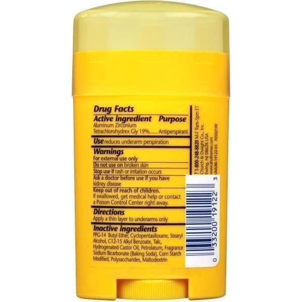 Desodorante Antitranspirante Arm & Hammer Ultra Max 28g Viaje