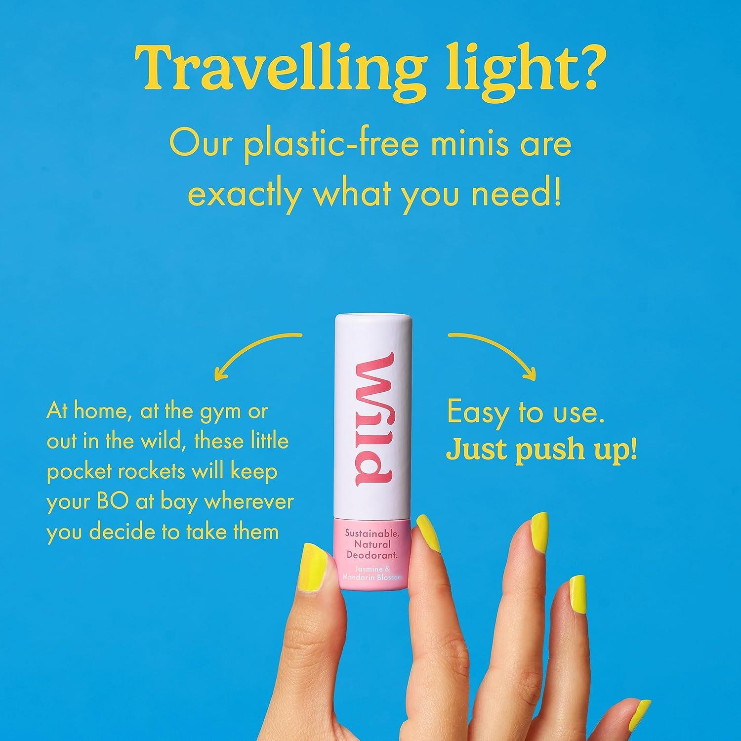 Desodorantes Naturales Wild - Paquete de 3 Mini Aromas Veganos