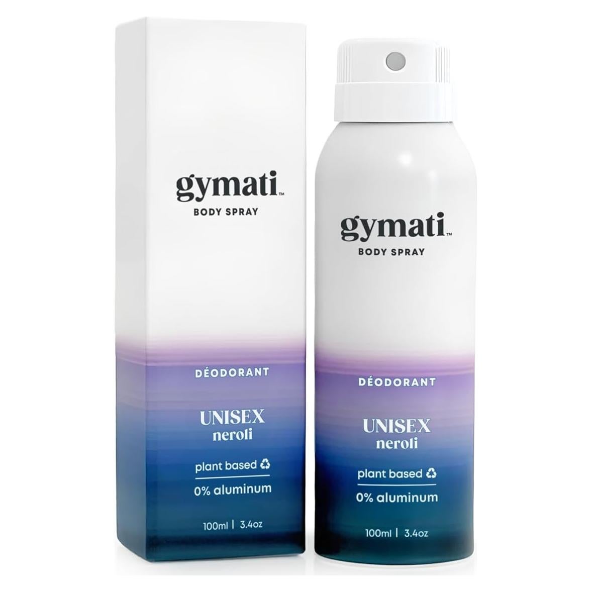 Desodorante en Spray Gymati Unisex 96.39g Sin Aluminio