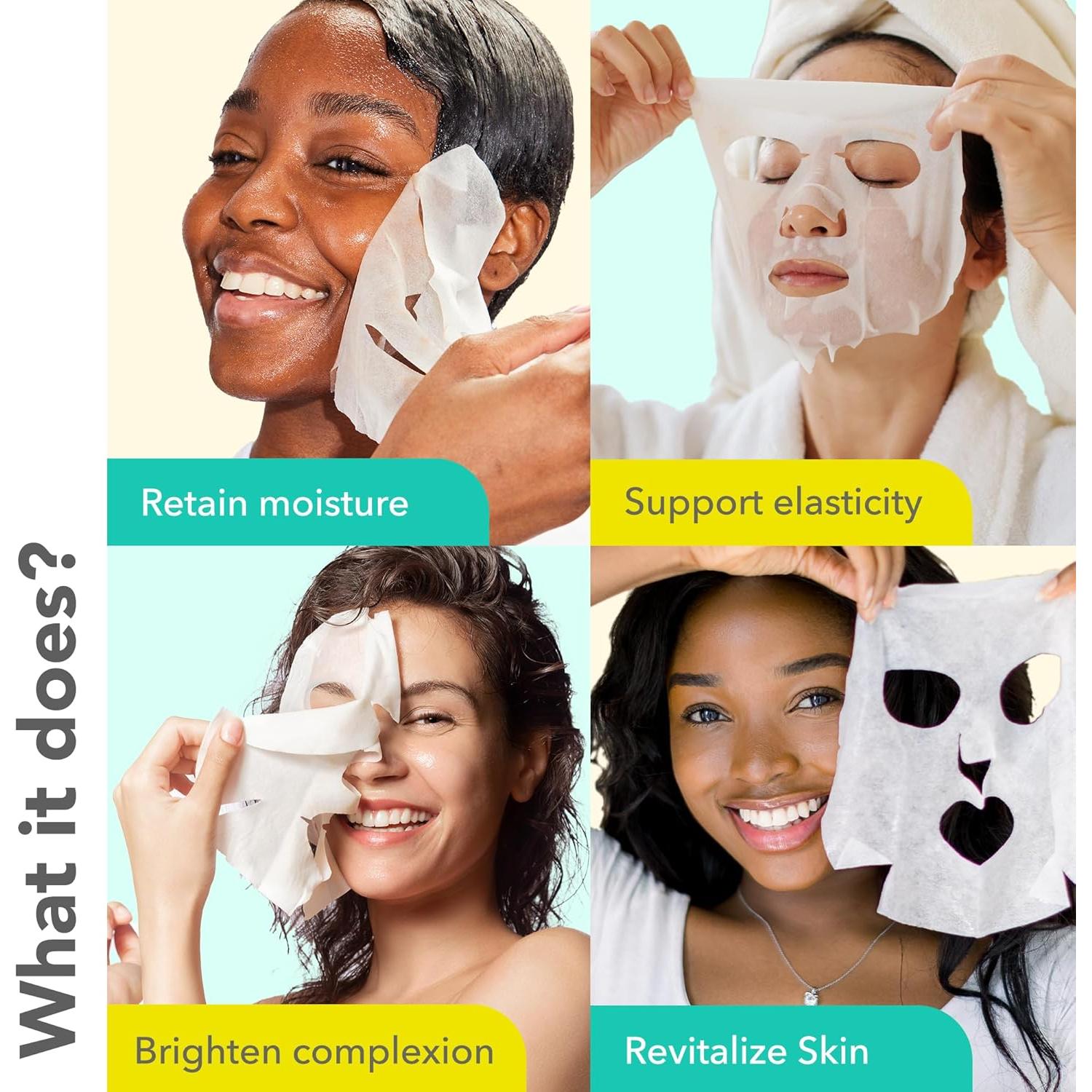 Mascarillas Hidratantes Patchology - 4 Unidades con Ácido Hialurónico