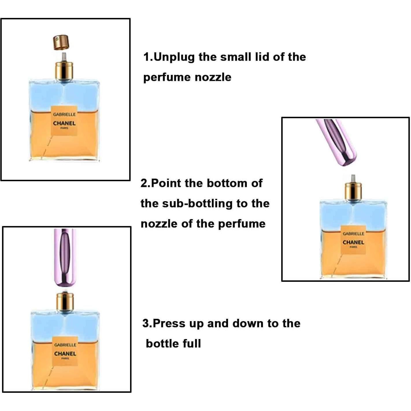 Botella Atomizadora de Perfume MIVIXI 5ml 6 Pcs Viaje