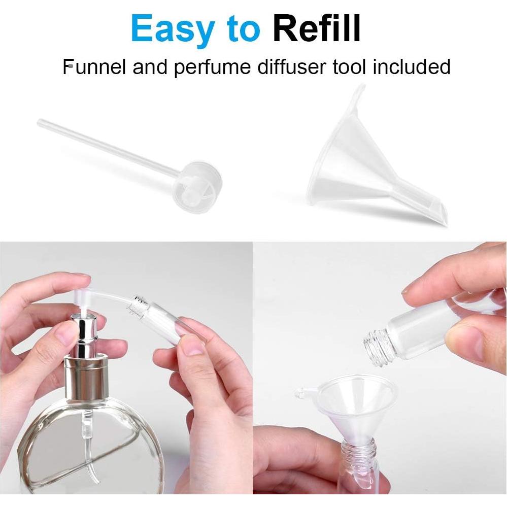 Botellas de Atomizador de Perfume Zingso 6ml 3 Pcs Viaje