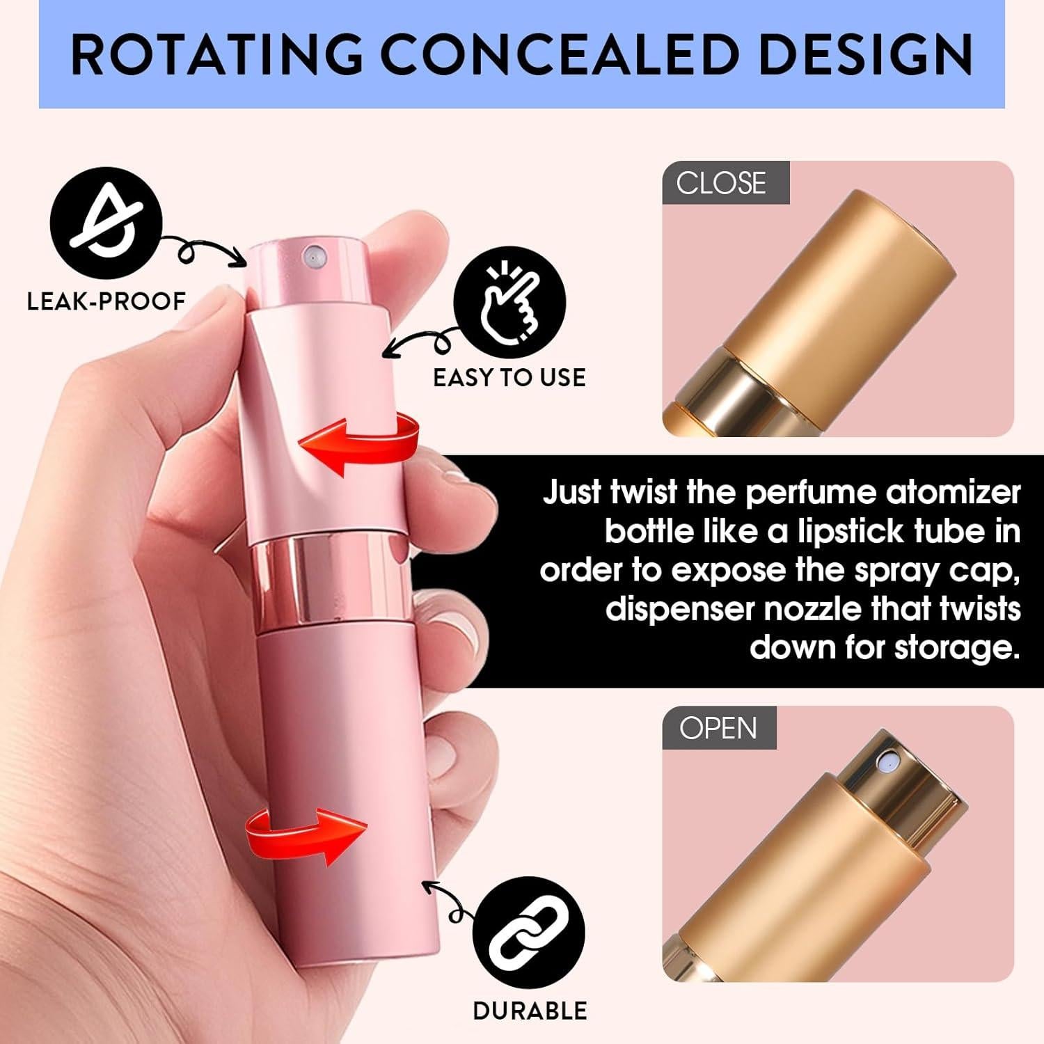 Paquete de 6 Botellas de Spray de Perfume DPLASKA 8ML