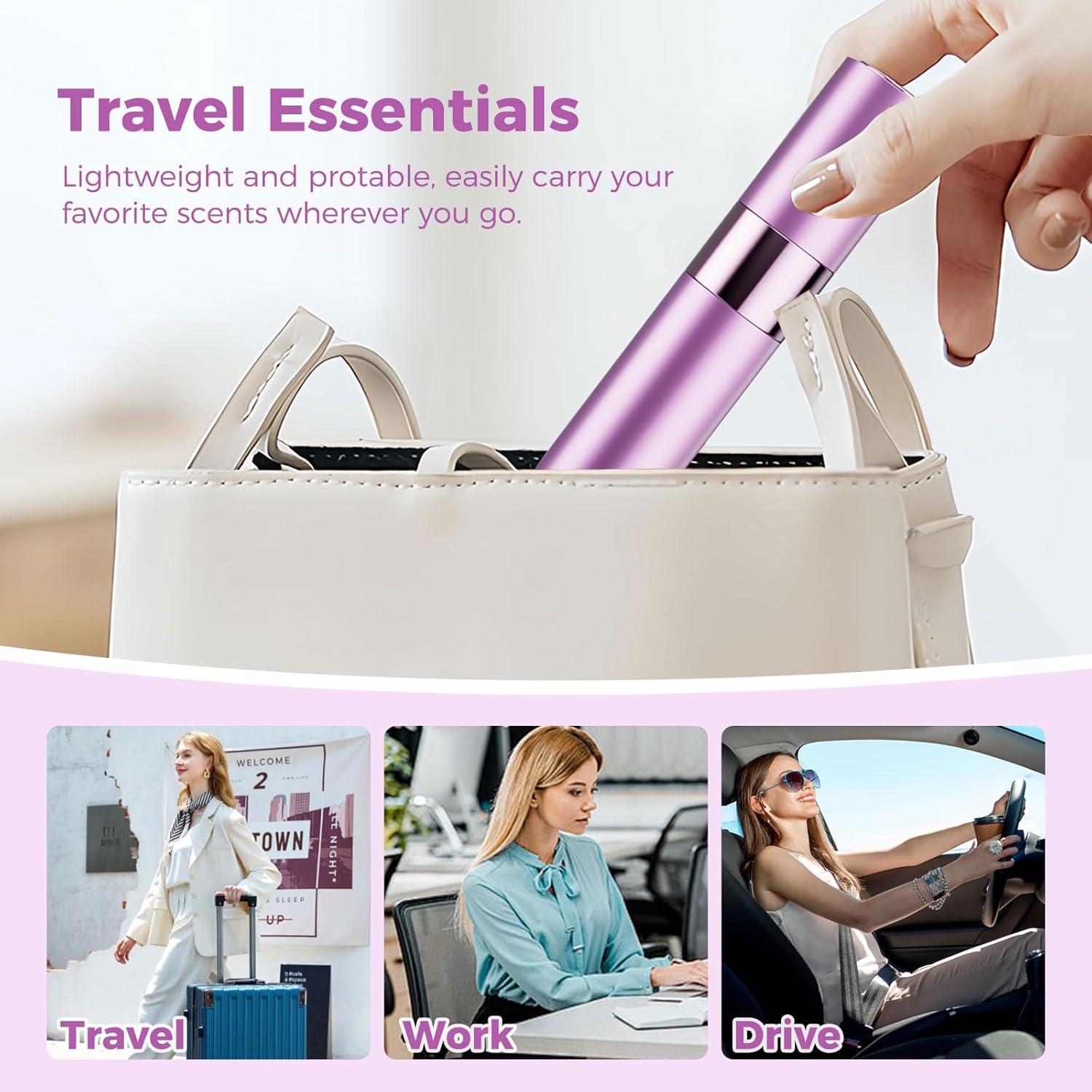 Set de 3 Botellas Rellenables de Perfume Augwontior 8ml