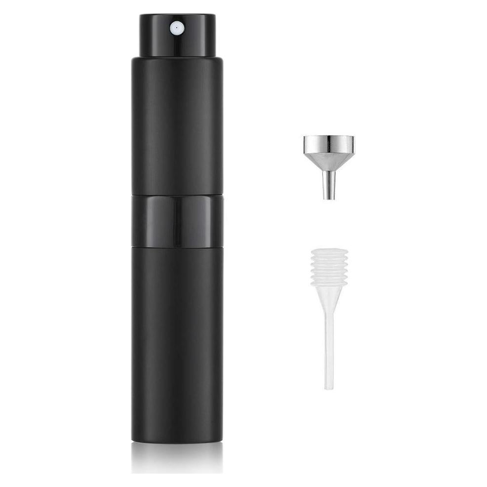 Botella Spray Atomizador 8ml Lisapack Negro Mate Recargable