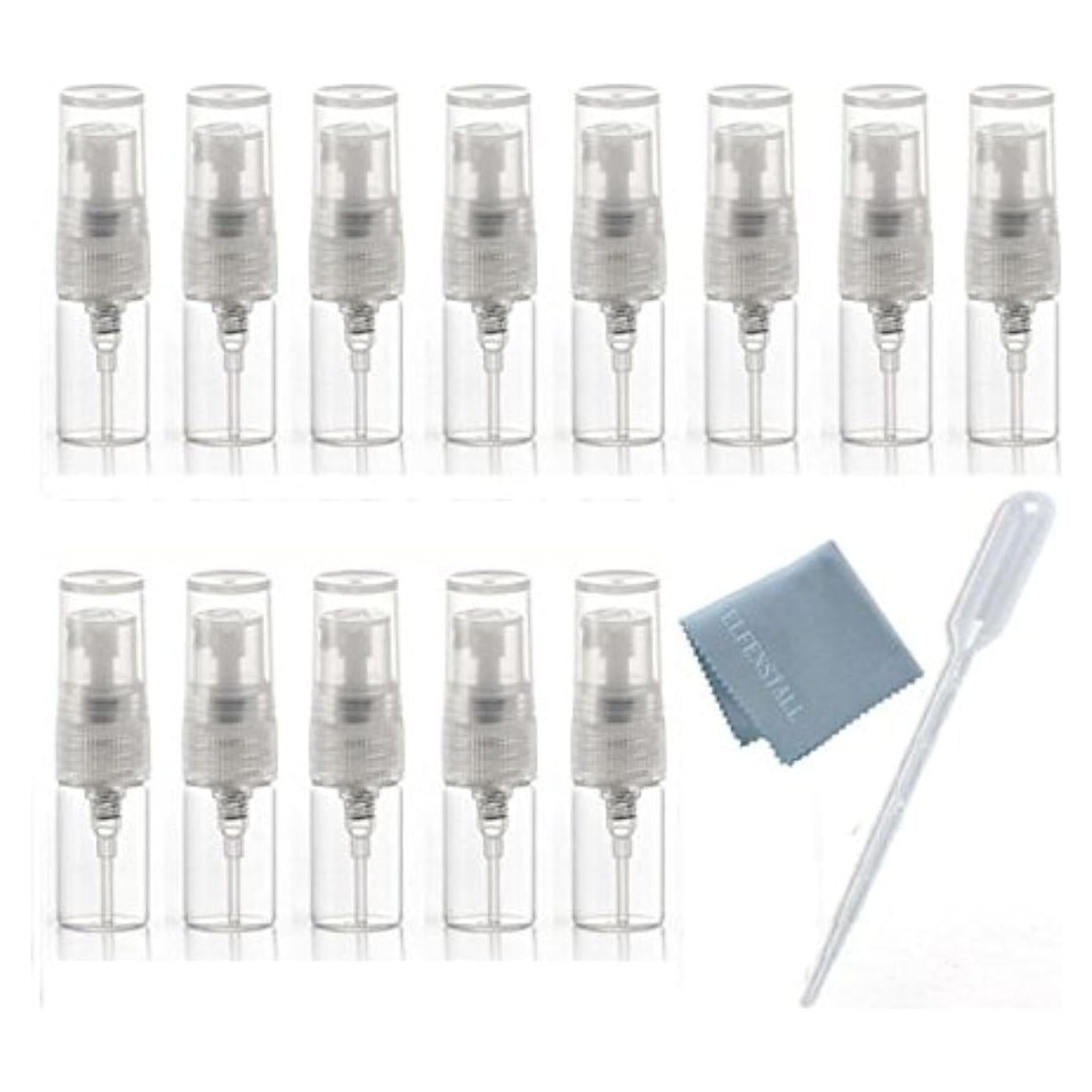 10 Botellas de Vidrio Spray 2ml Elfenstall para Perfume