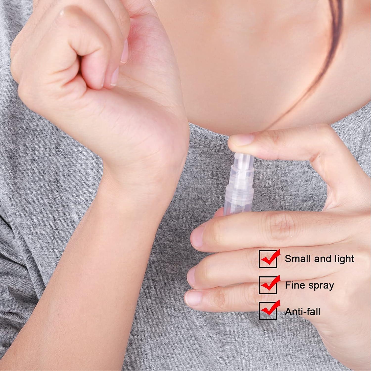 Fandamei 60 Botellas Mini Spray 3ml Plástico Claro