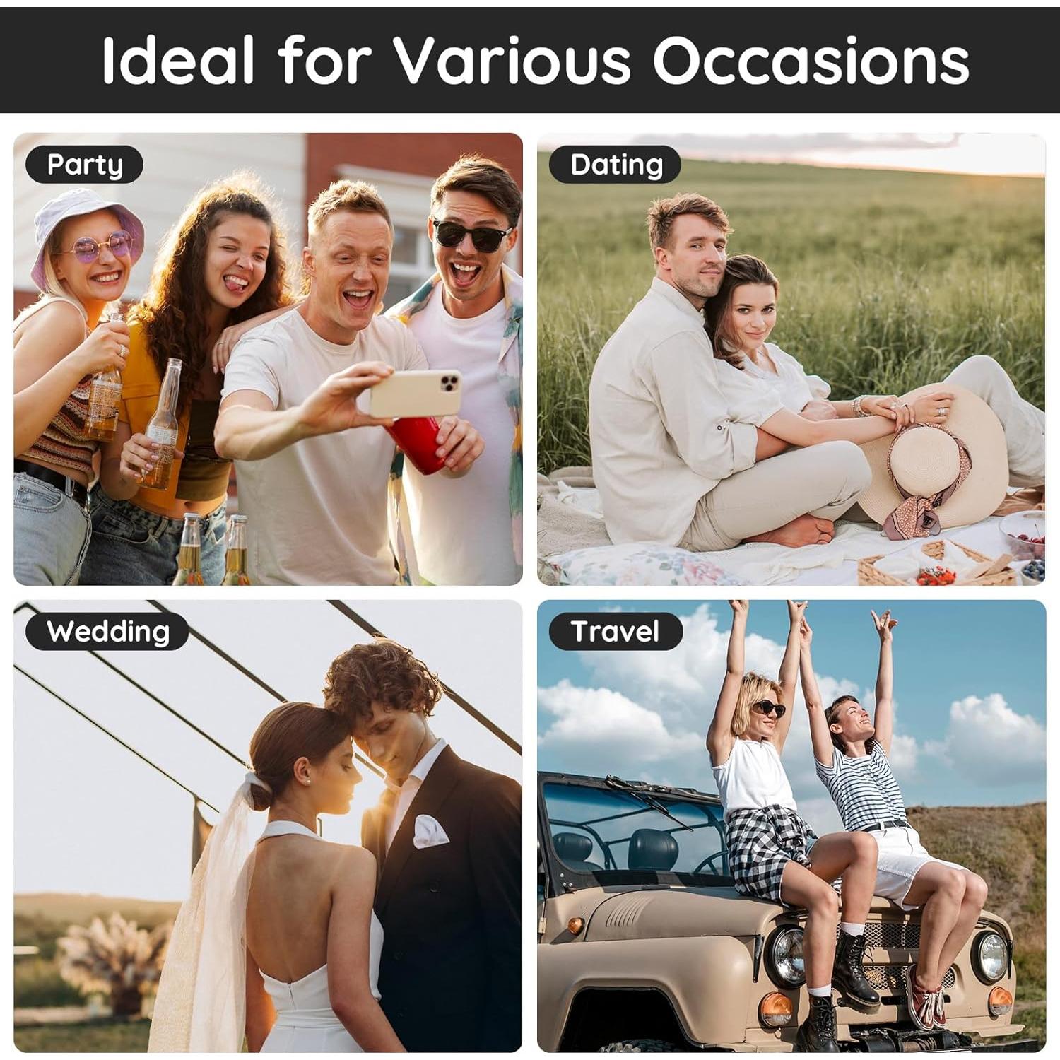 Segbeauty 5 Botellas de Perfume Reutilizables 10ML Viaje