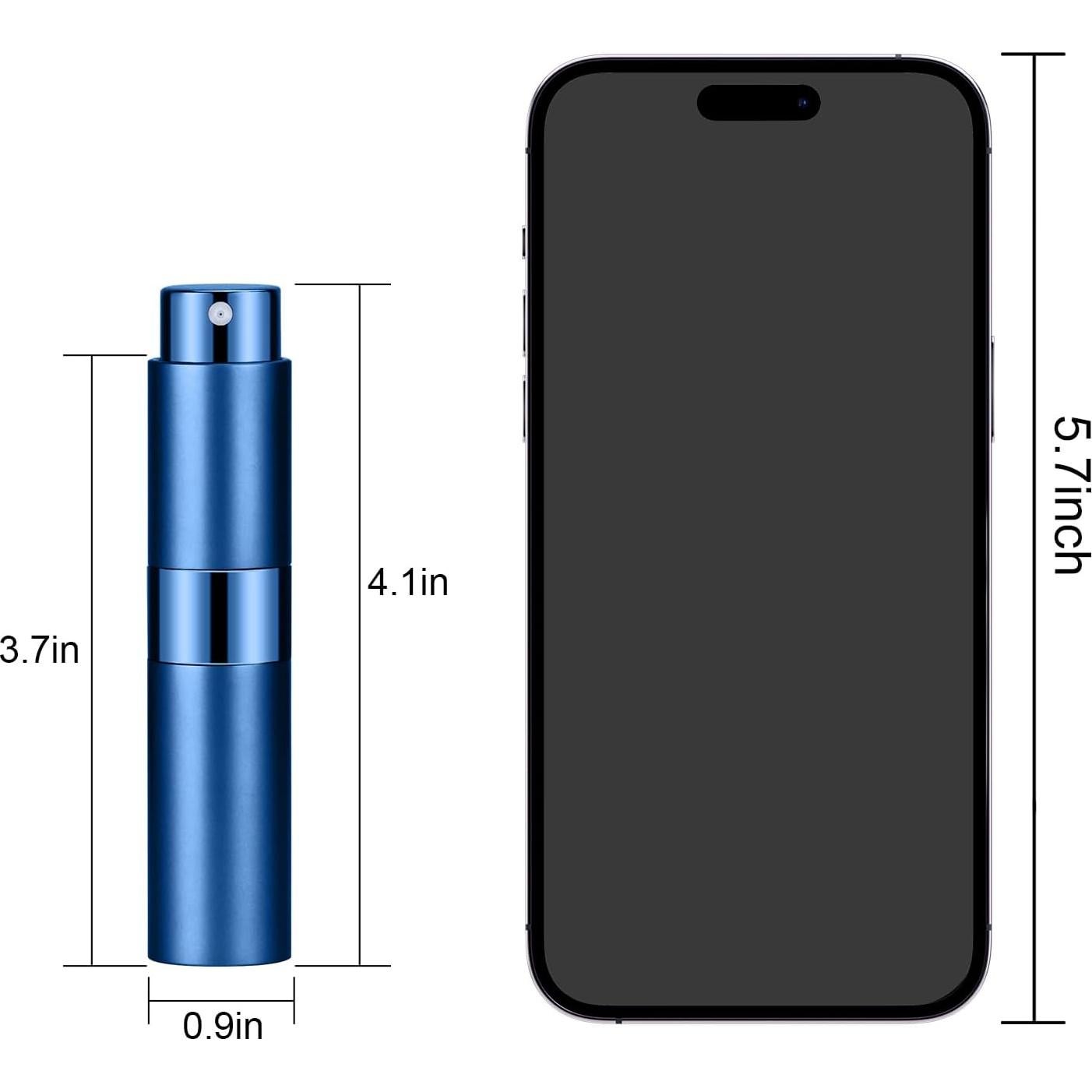 4 Botellas Atomizador de Perfume Recargable 8ml QMOEH