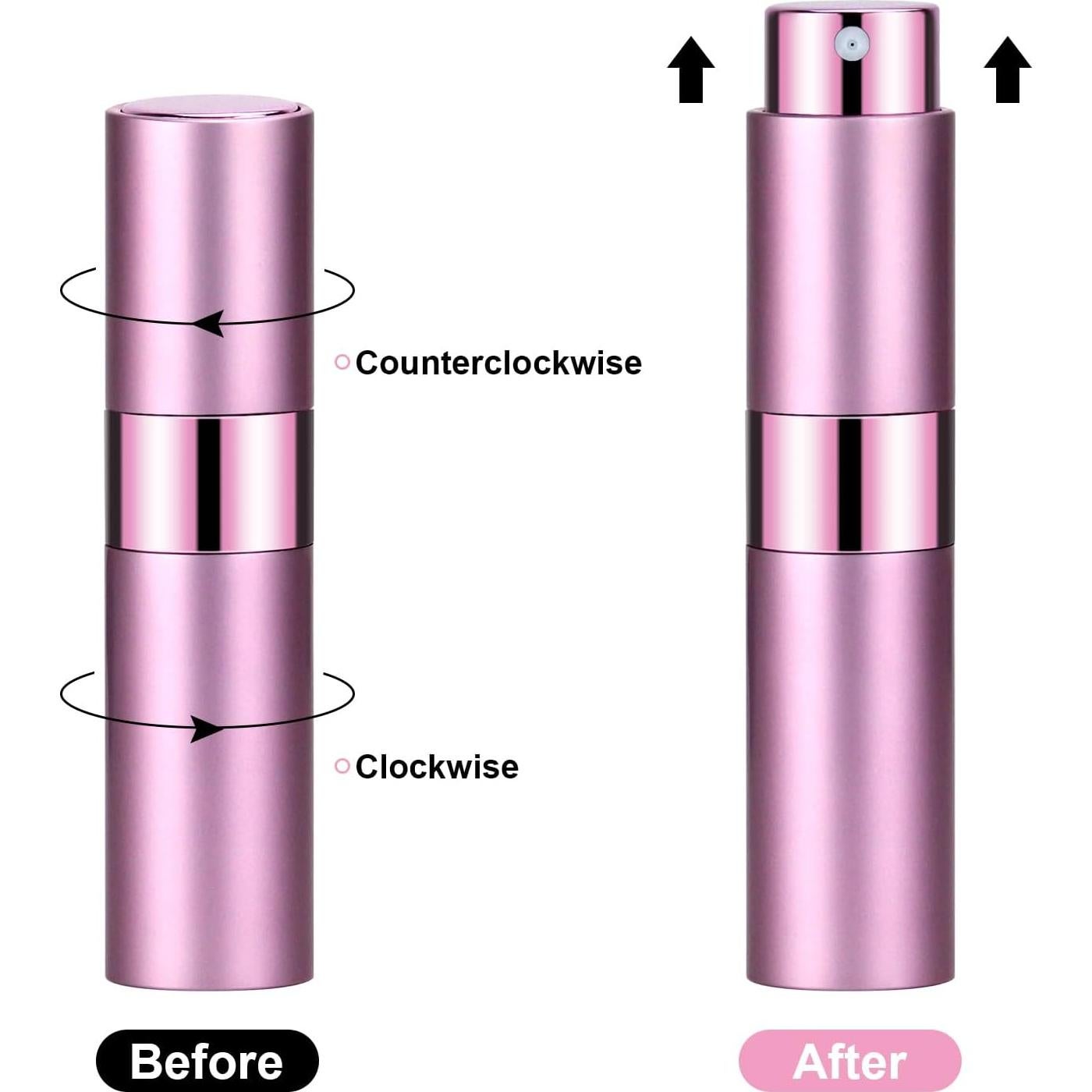 4 Botellas Atomizador de Perfume Recargable 8ml QMOEH