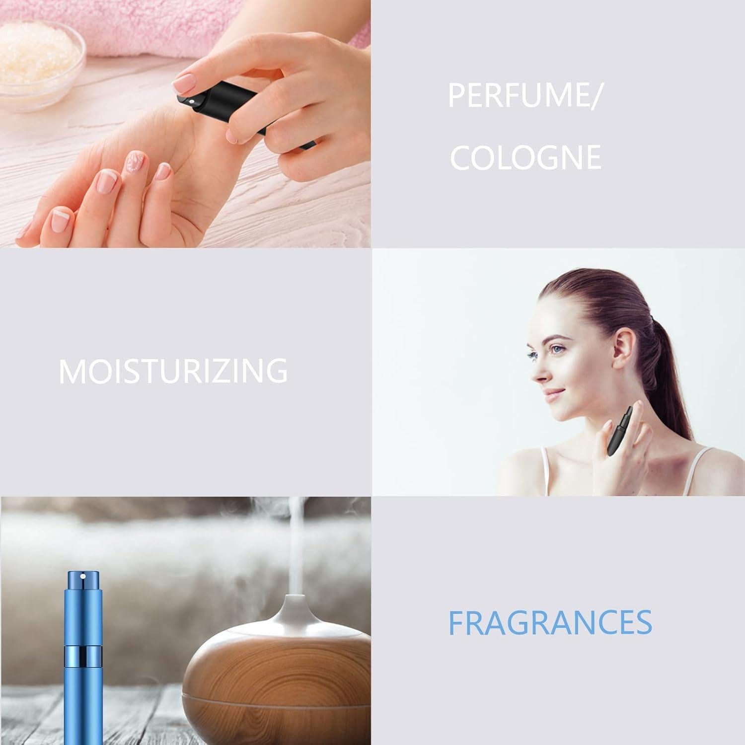 Atomizador de Perfume Mini Lil Ray 8ml 4 Colores Reutilizable