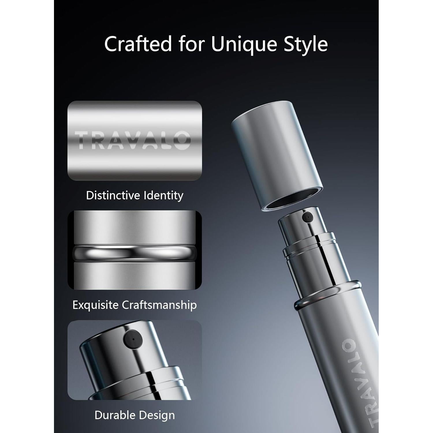 Atomizador de Perfume Recargable Travalo Essenti Plata 5ml