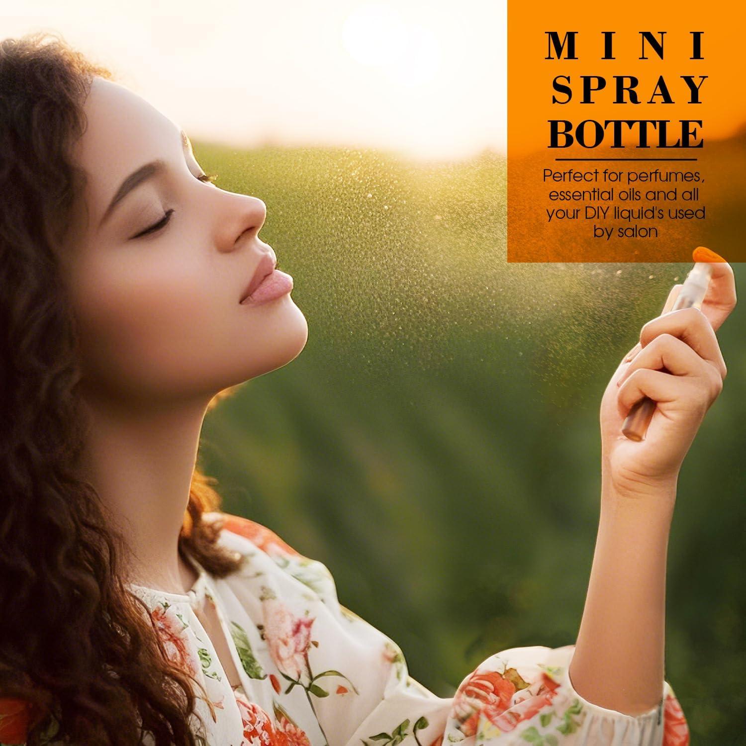 60 Botellas de Spray Mini 5ml DupakSYS Rellenables Portátiles