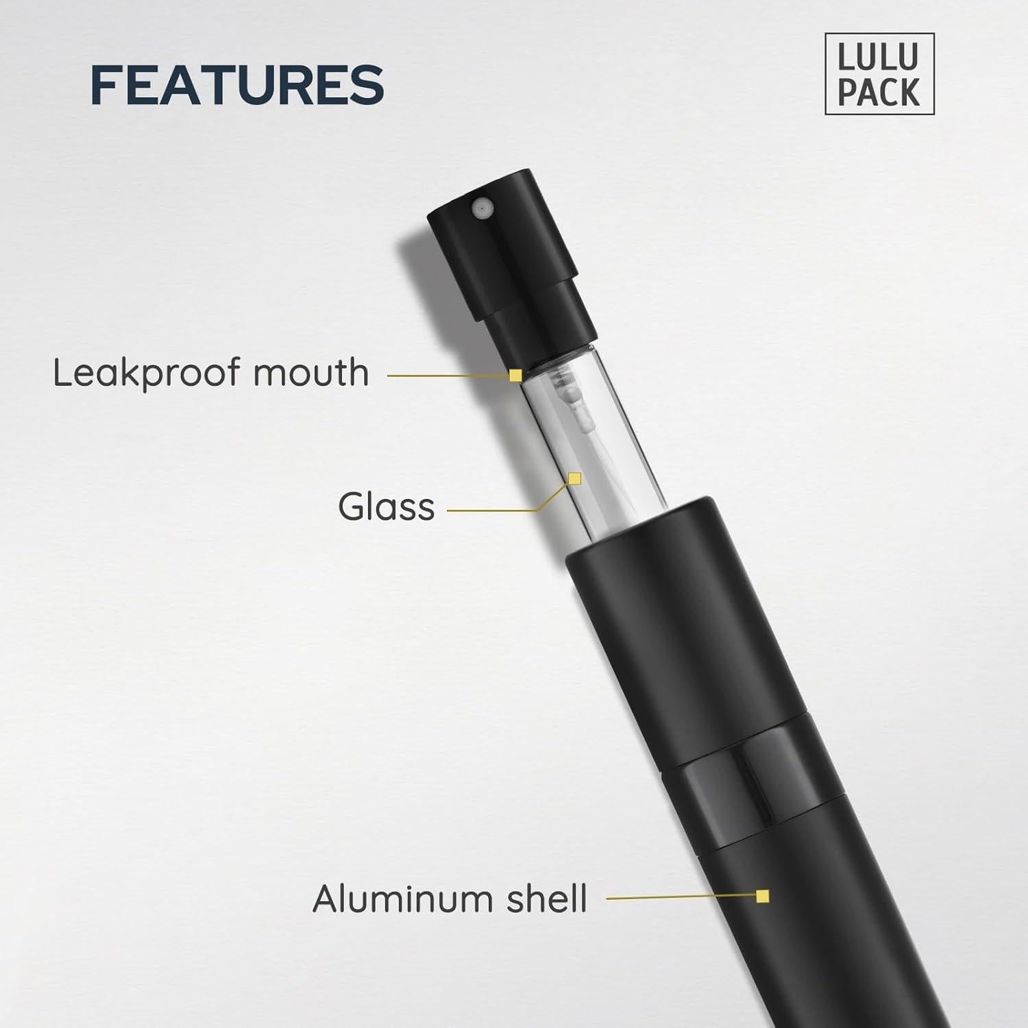 Botellas de Perfume Rellenables Lulupack 8ml 4PCS Viaje