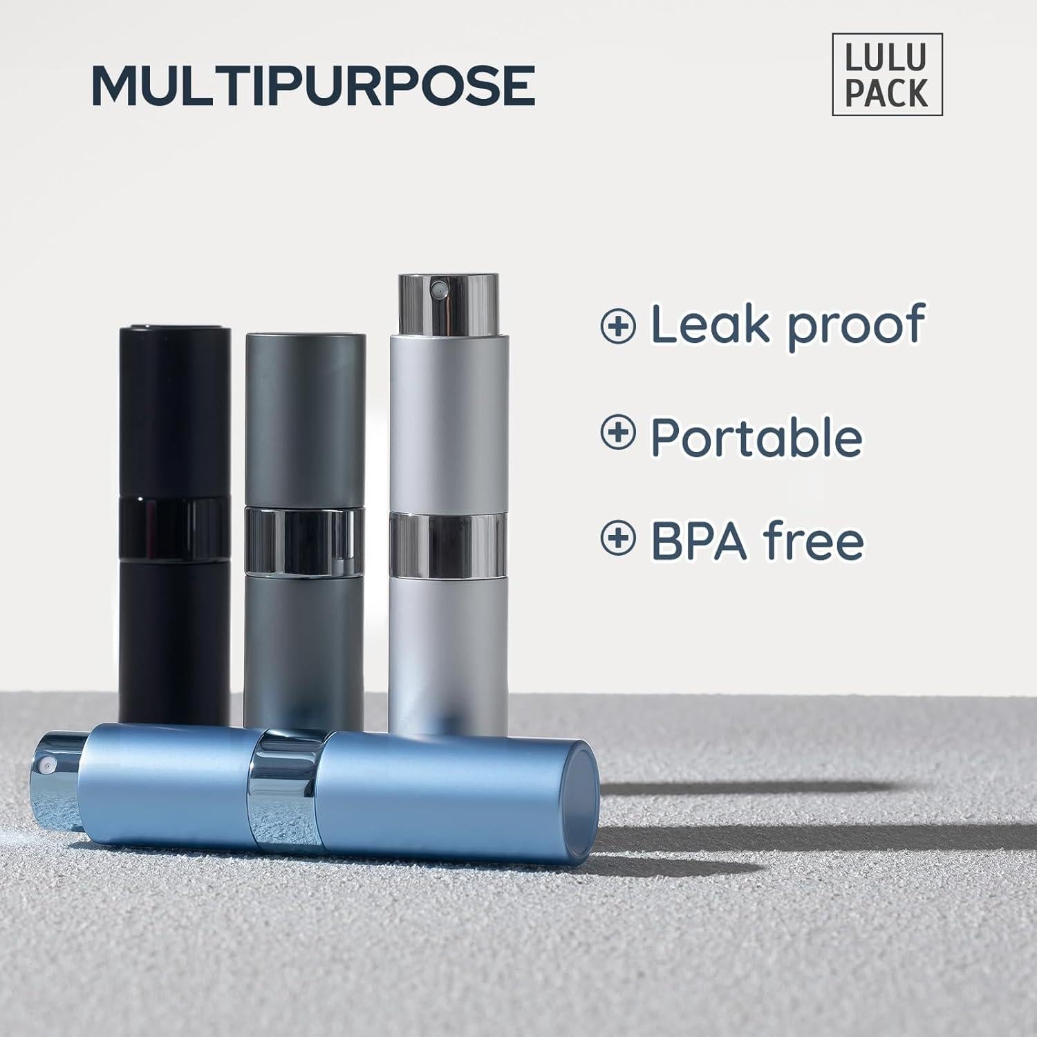 Botellas de Perfume Rellenables Lulupack 8ml 4PCS Viaje