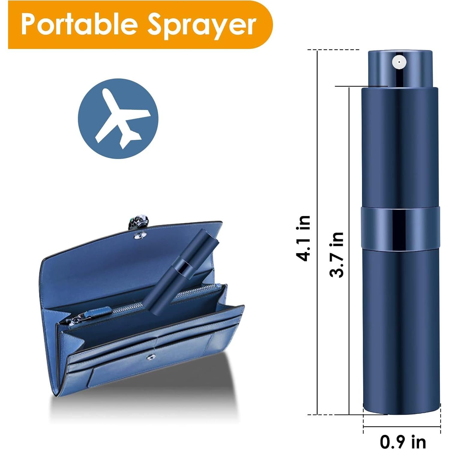 Botellas de Atomizador de Perfume Rellenables Saiveina 8ml - Set de 4