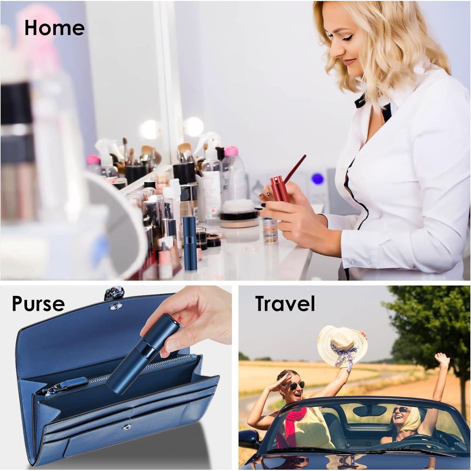 Botellas de Atomizador de Perfume Rellenables Saiveina 8ml - Set de 4