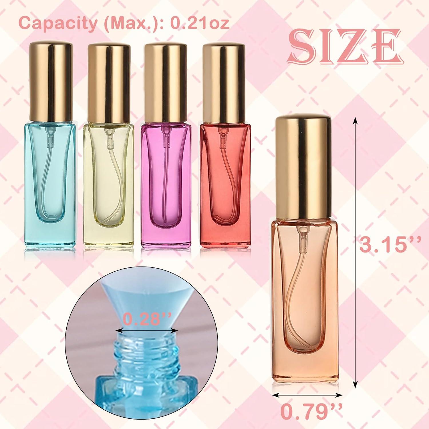 Set de 5 Botellas de Perfume de Viaje RAMFIYN 6ml Vidrio