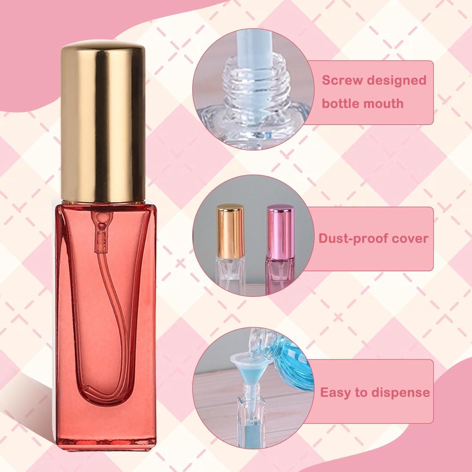 Set de 5 Botellas de Perfume de Viaje RAMFIYN 6ml Vidrio